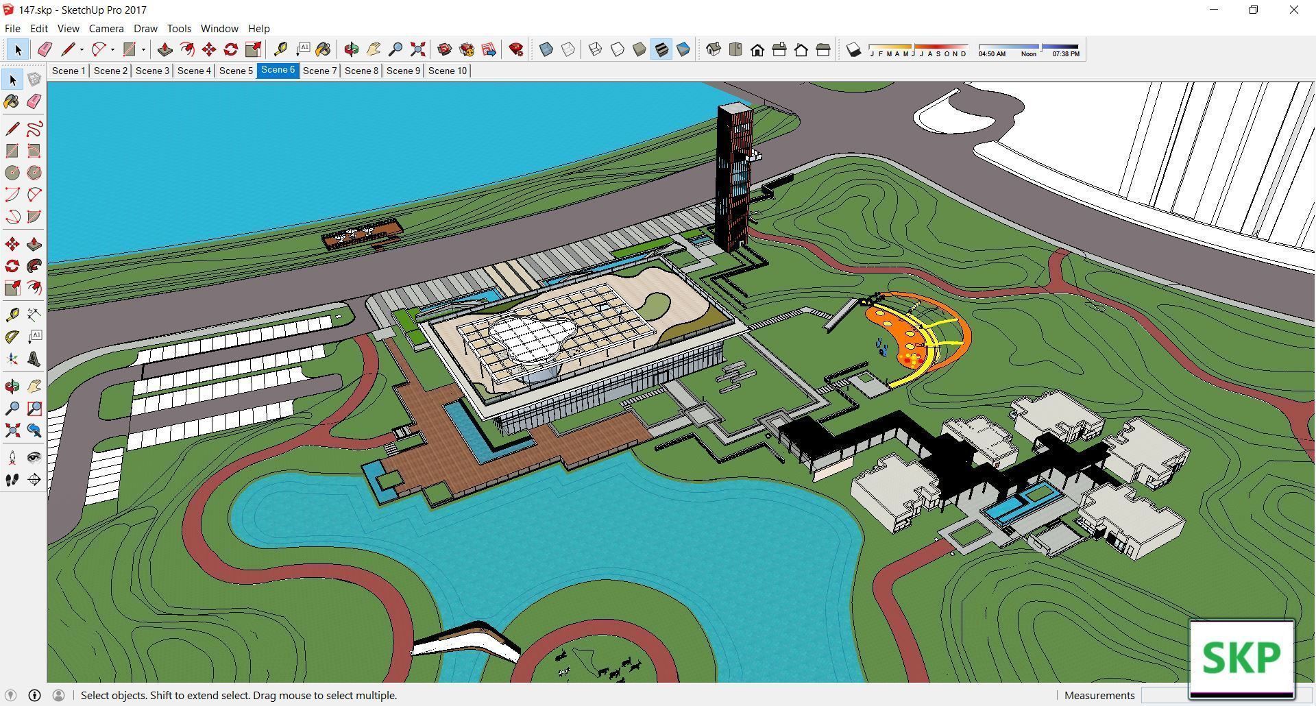 Sketchup Landscape Park 147 3D model_4