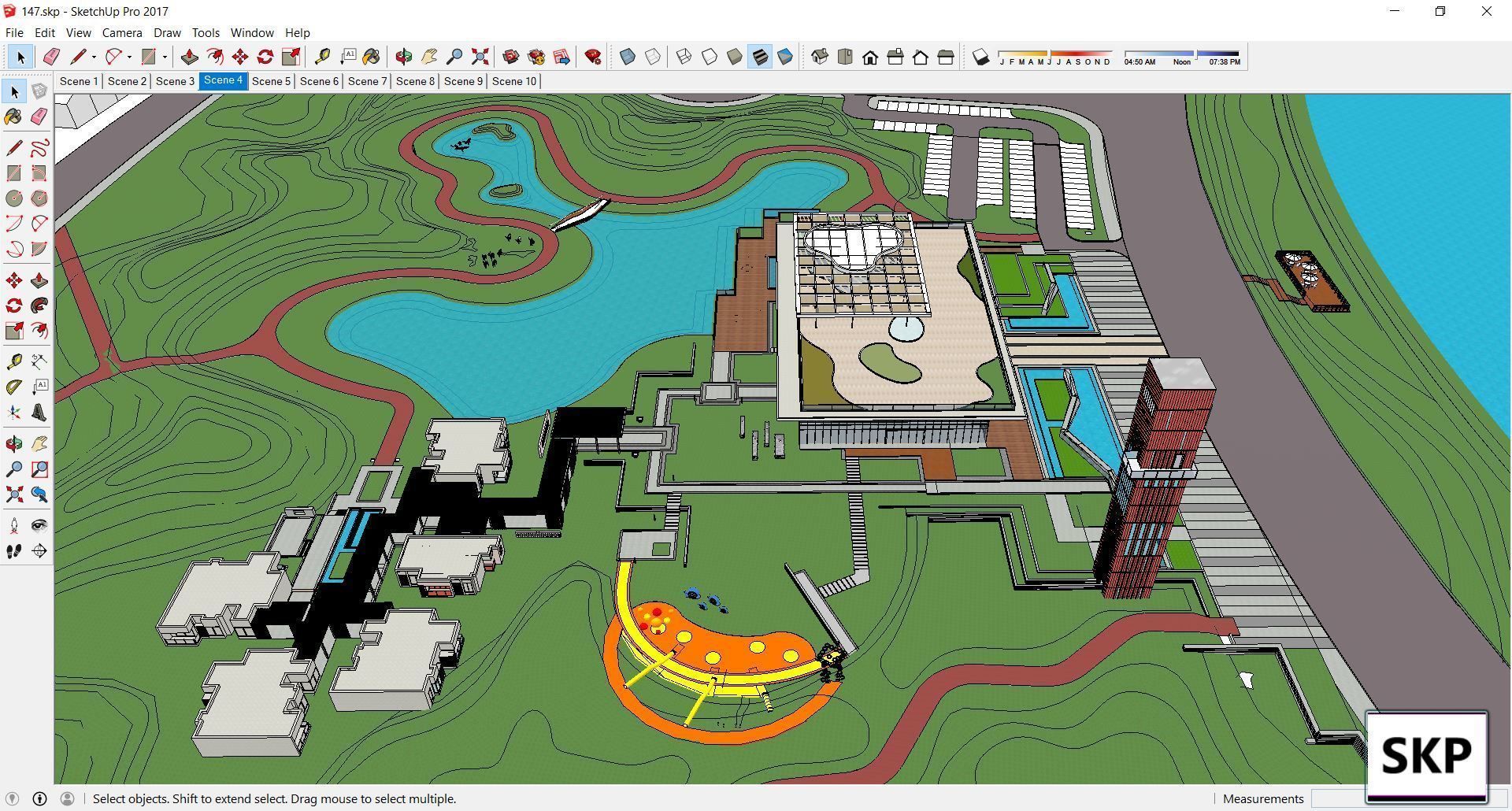 Sketchup Landscape Park 147 3D model_2