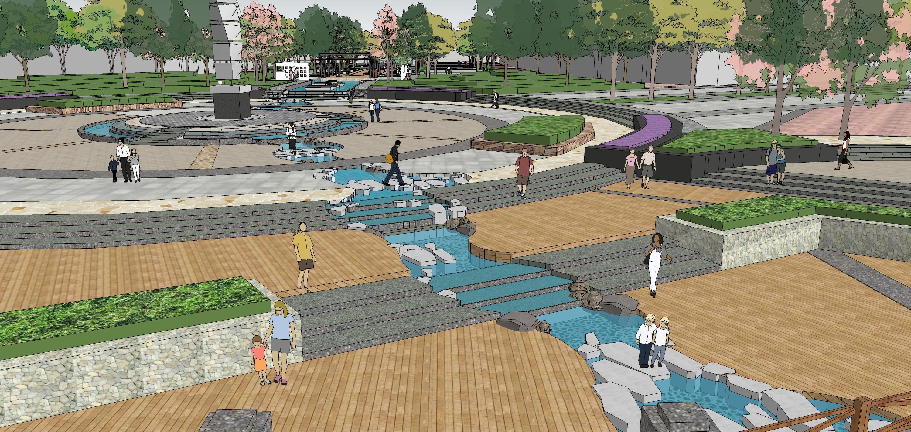 Sketchup Landscape Park 180 3D model_11