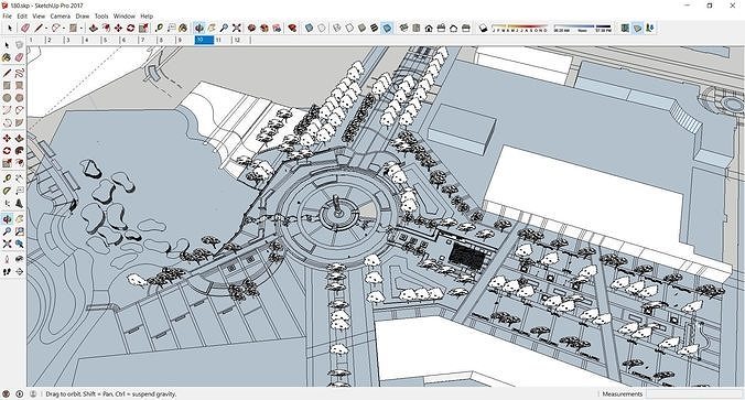 Sketchup Landscape Park 180 3D model 3