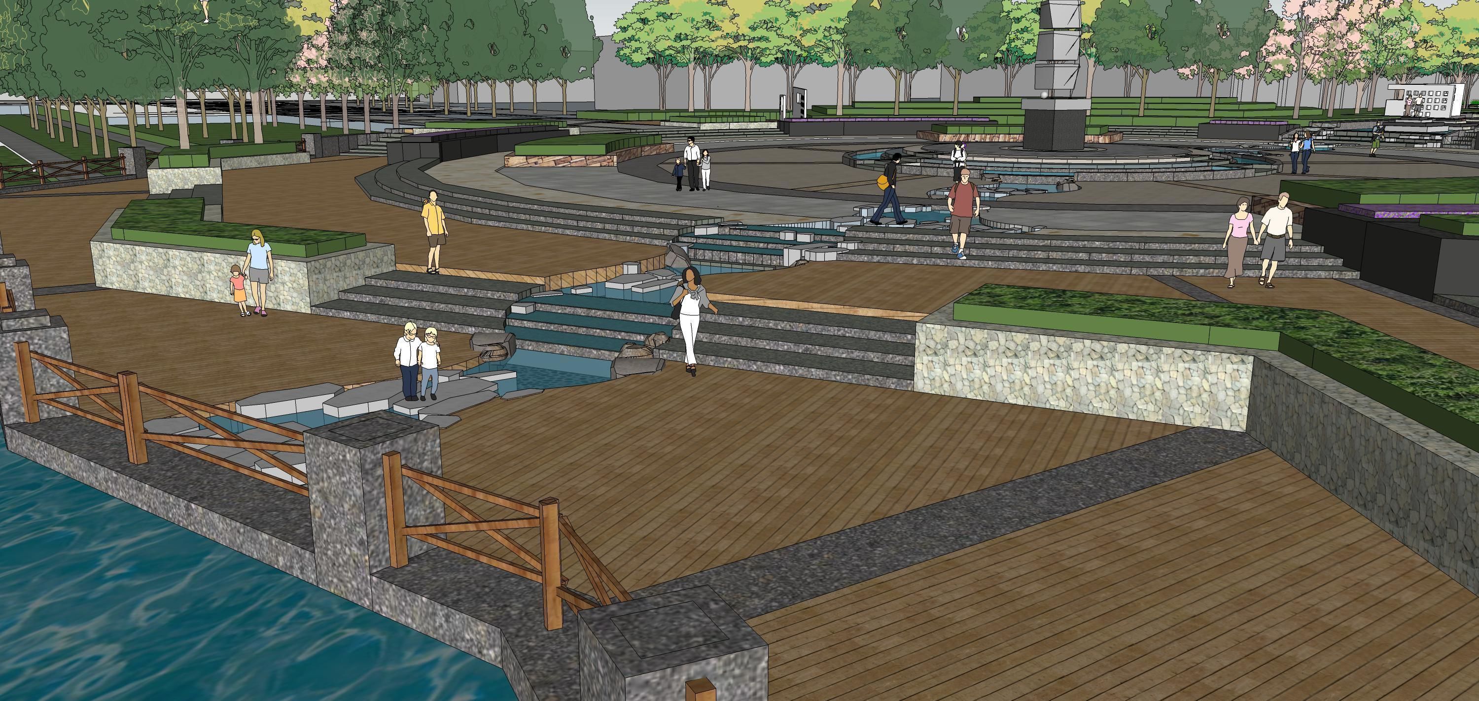 Sketchup Landscape Park 180 3D model_10