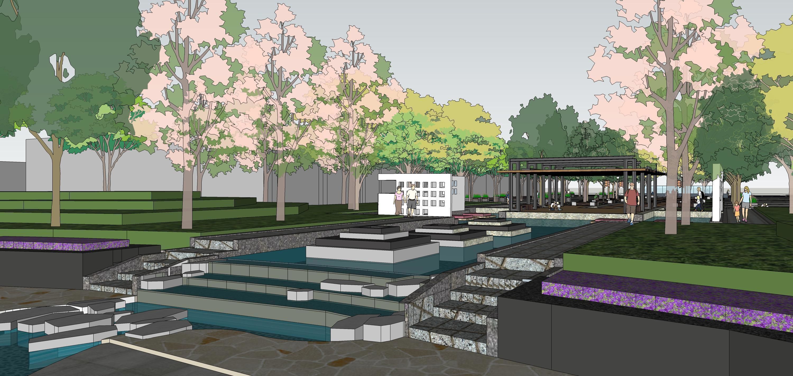 Sketchup Landscape Park 180 3D model_8