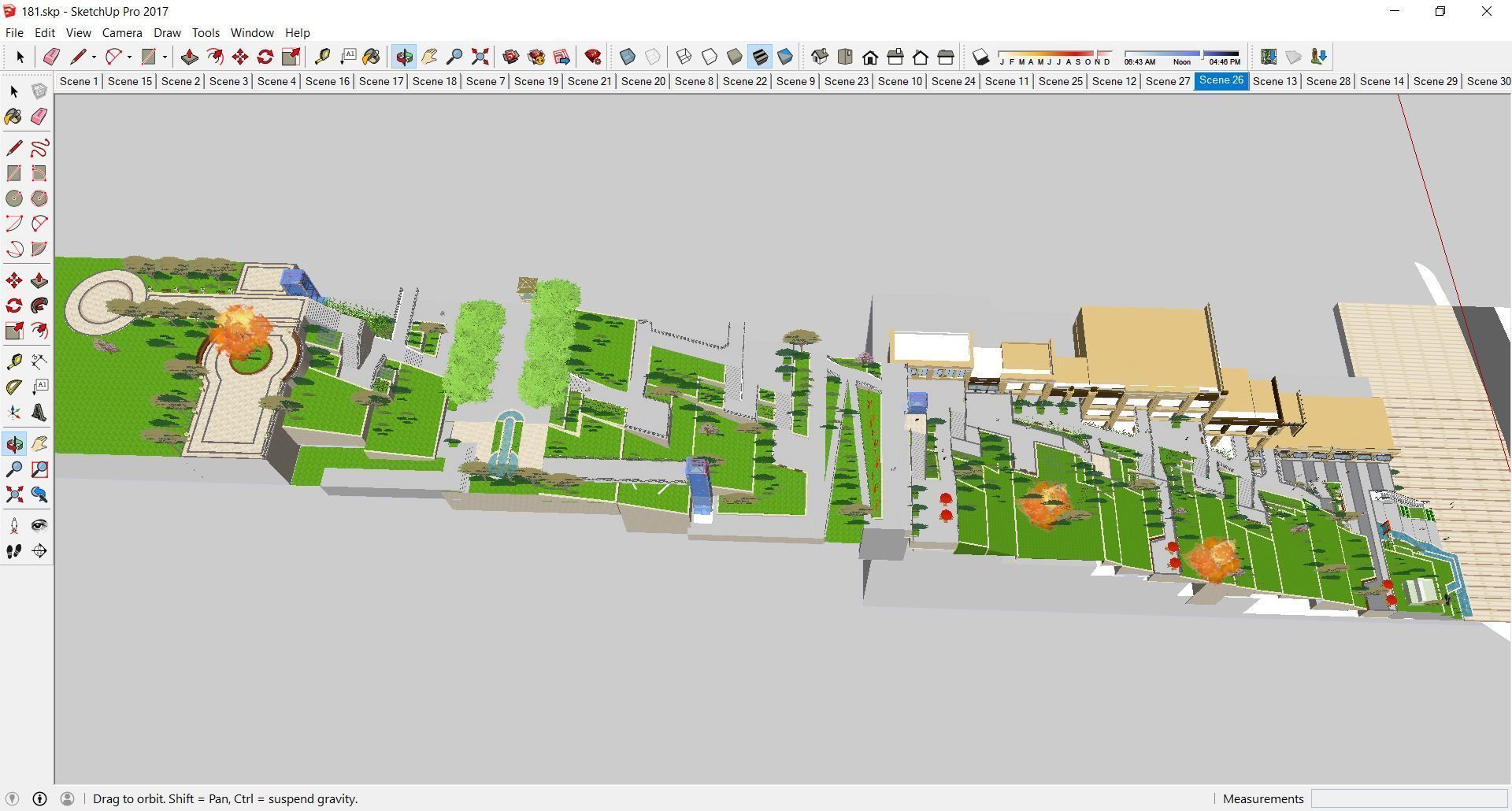 Sketchup Landscape Park 181 3D model_3