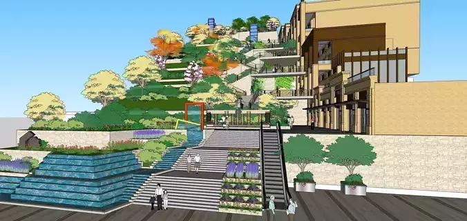 Sketchup Landscape Park 181 3D model