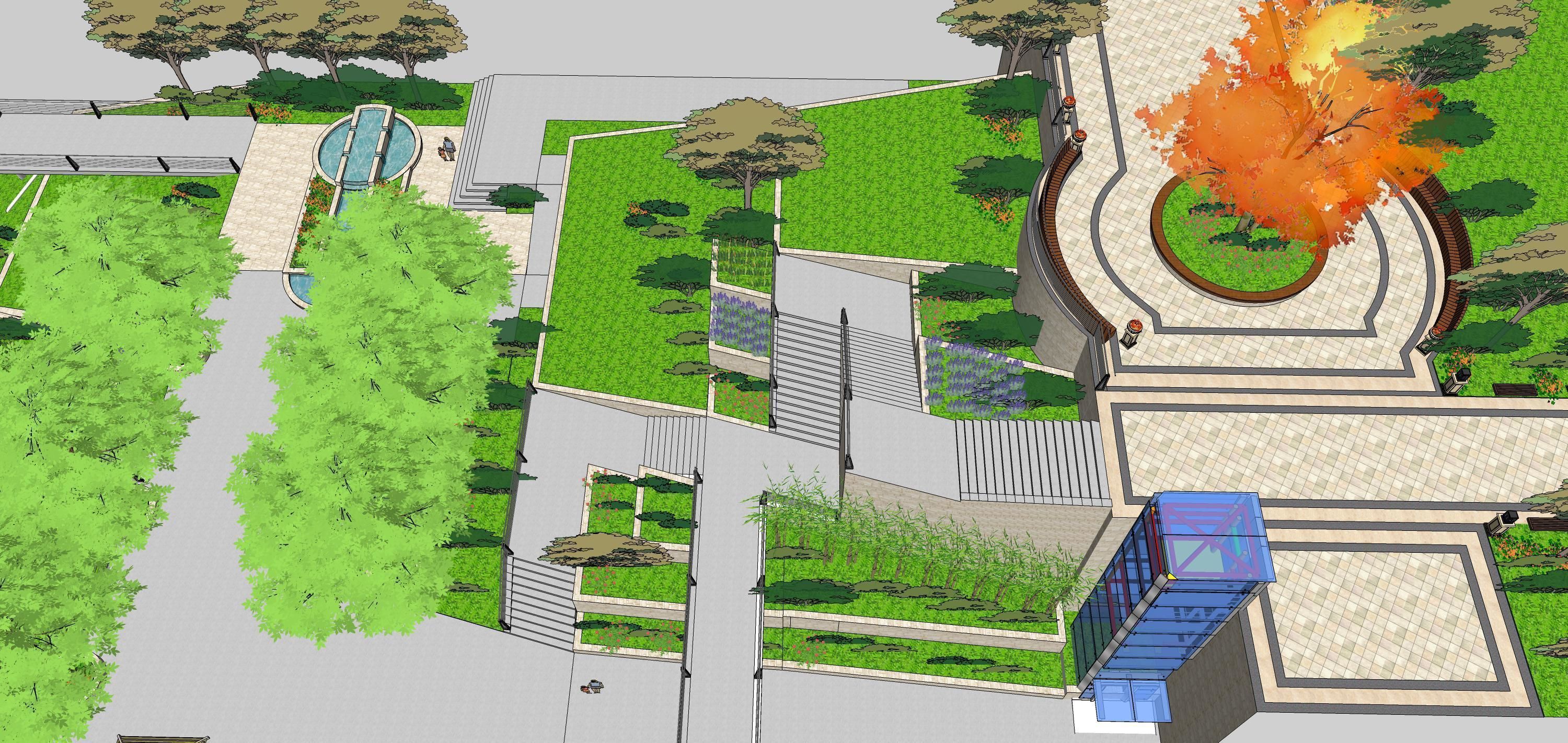 Sketchup Landscape Park 181 3D model_27