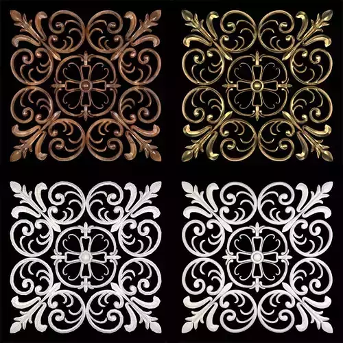 Decorative Wall Rosettes 02