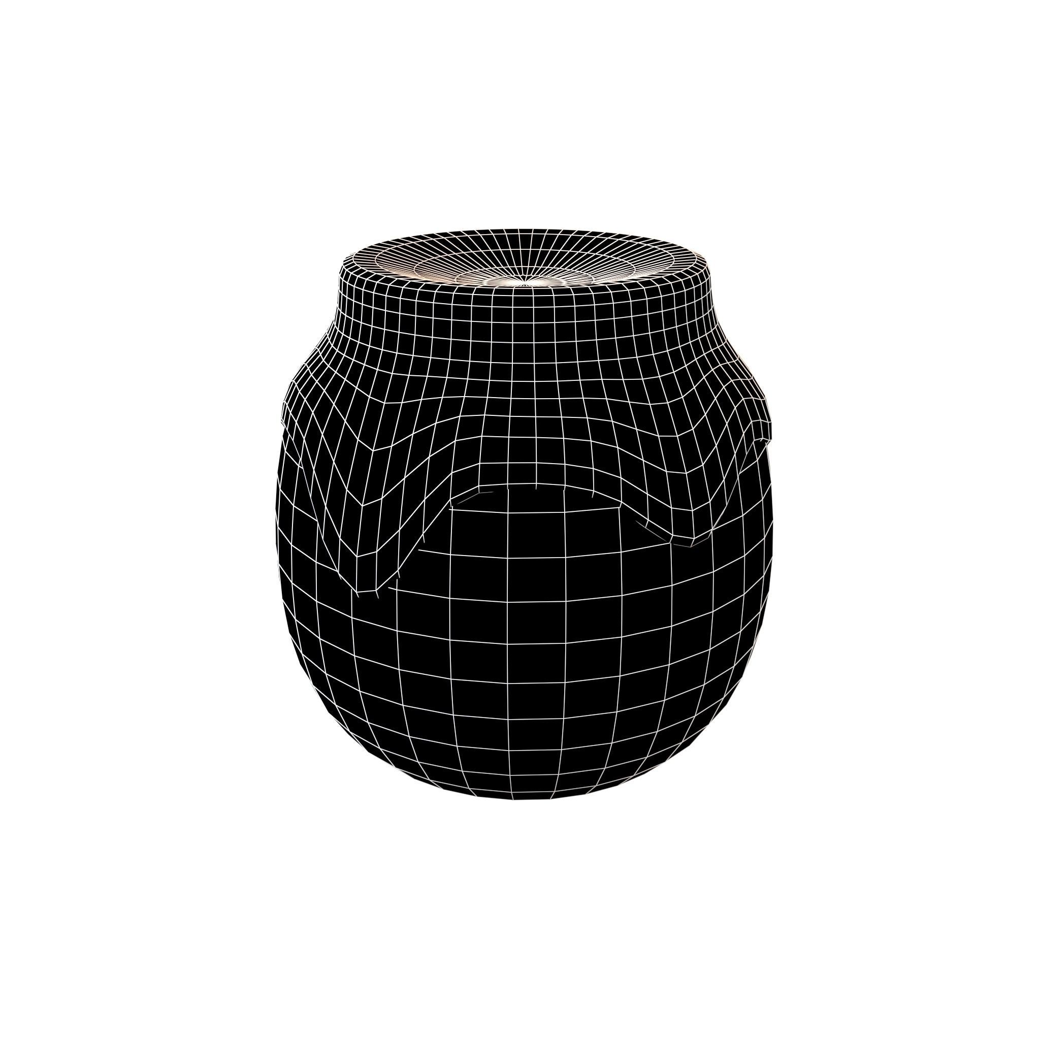 Honey Jar v1 003 Low-poly 3D model_5