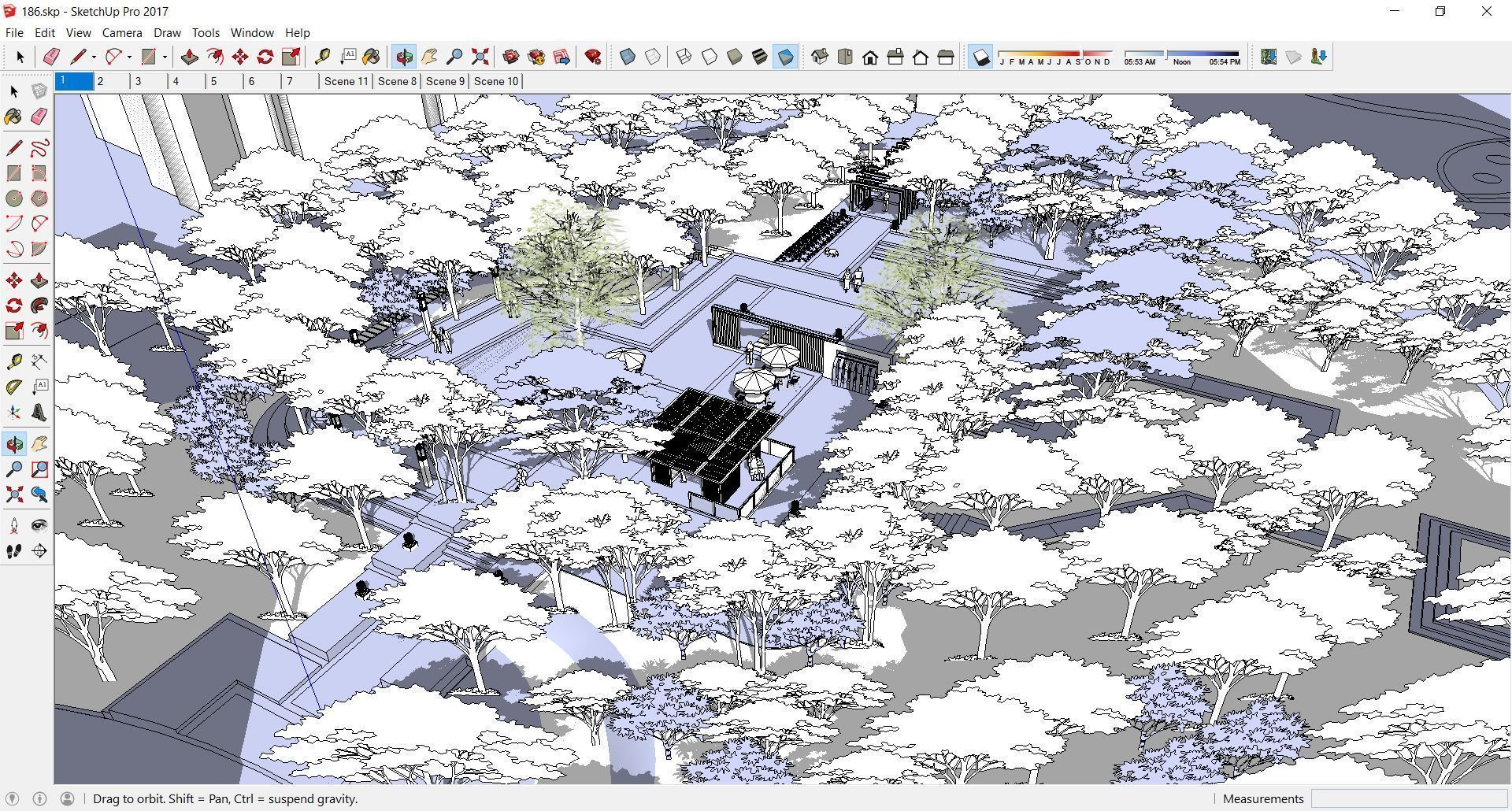 Sketchup Landscape Park 186 3D model_1