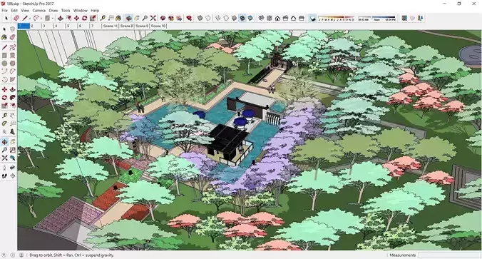 Sketchup Landscape Park 186 3D model