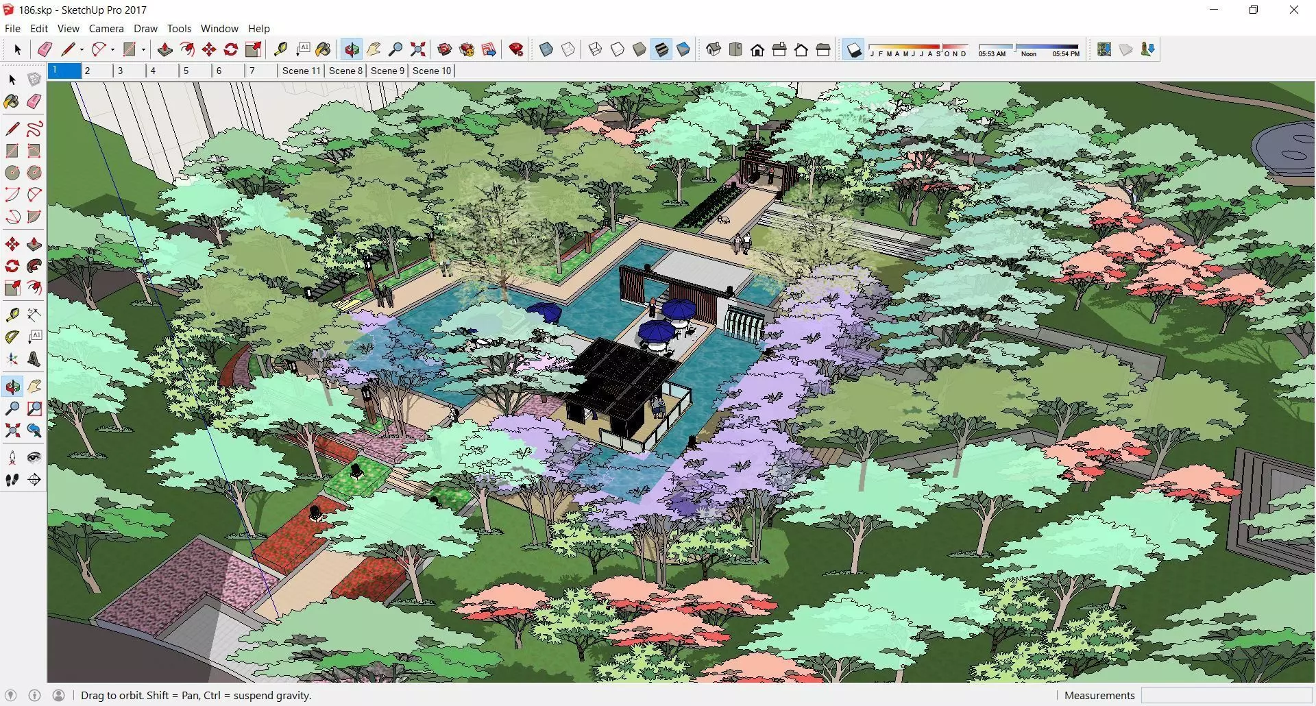 Sketchup Landscape Park 186 3D model_0