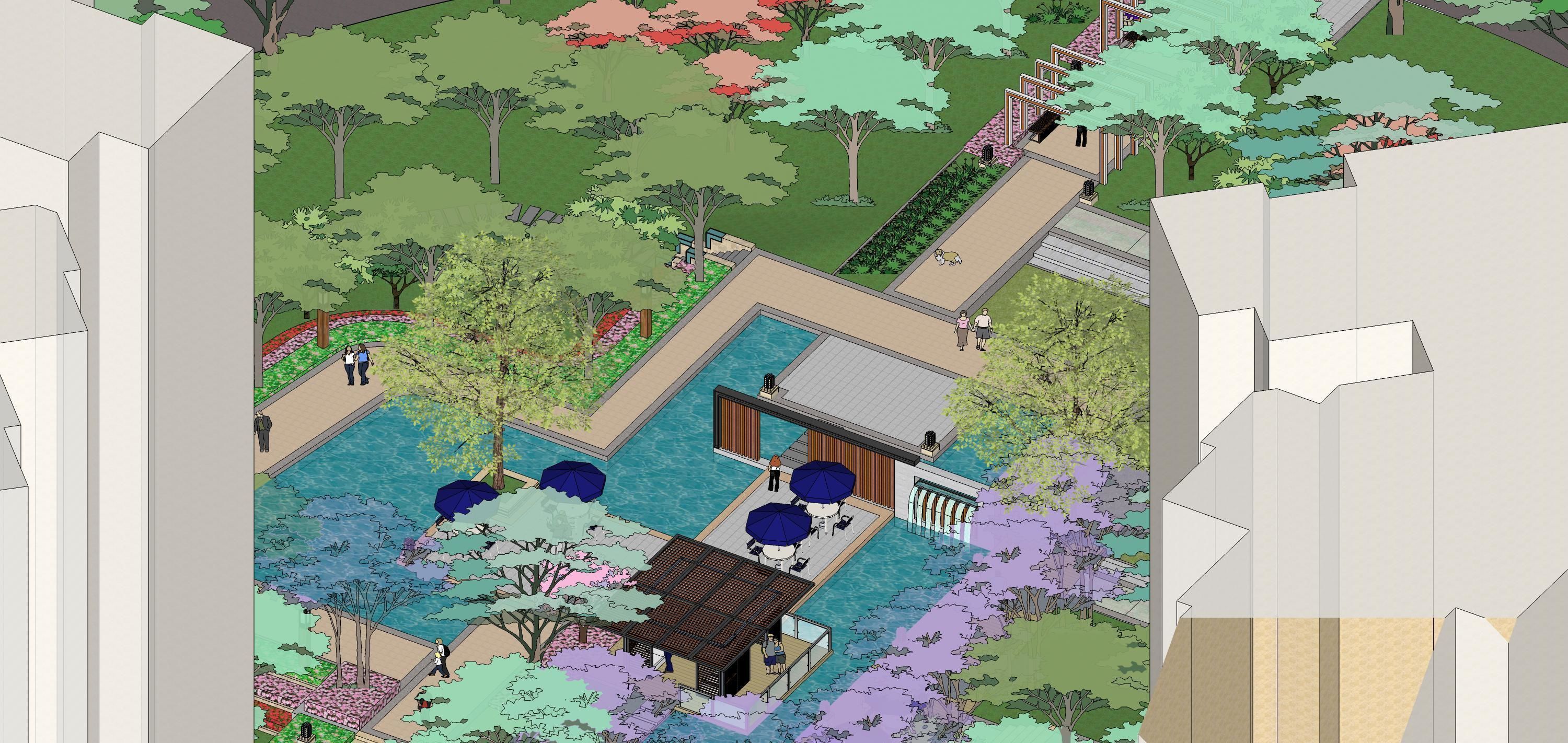 Sketchup Landscape Park 186 3D model_13