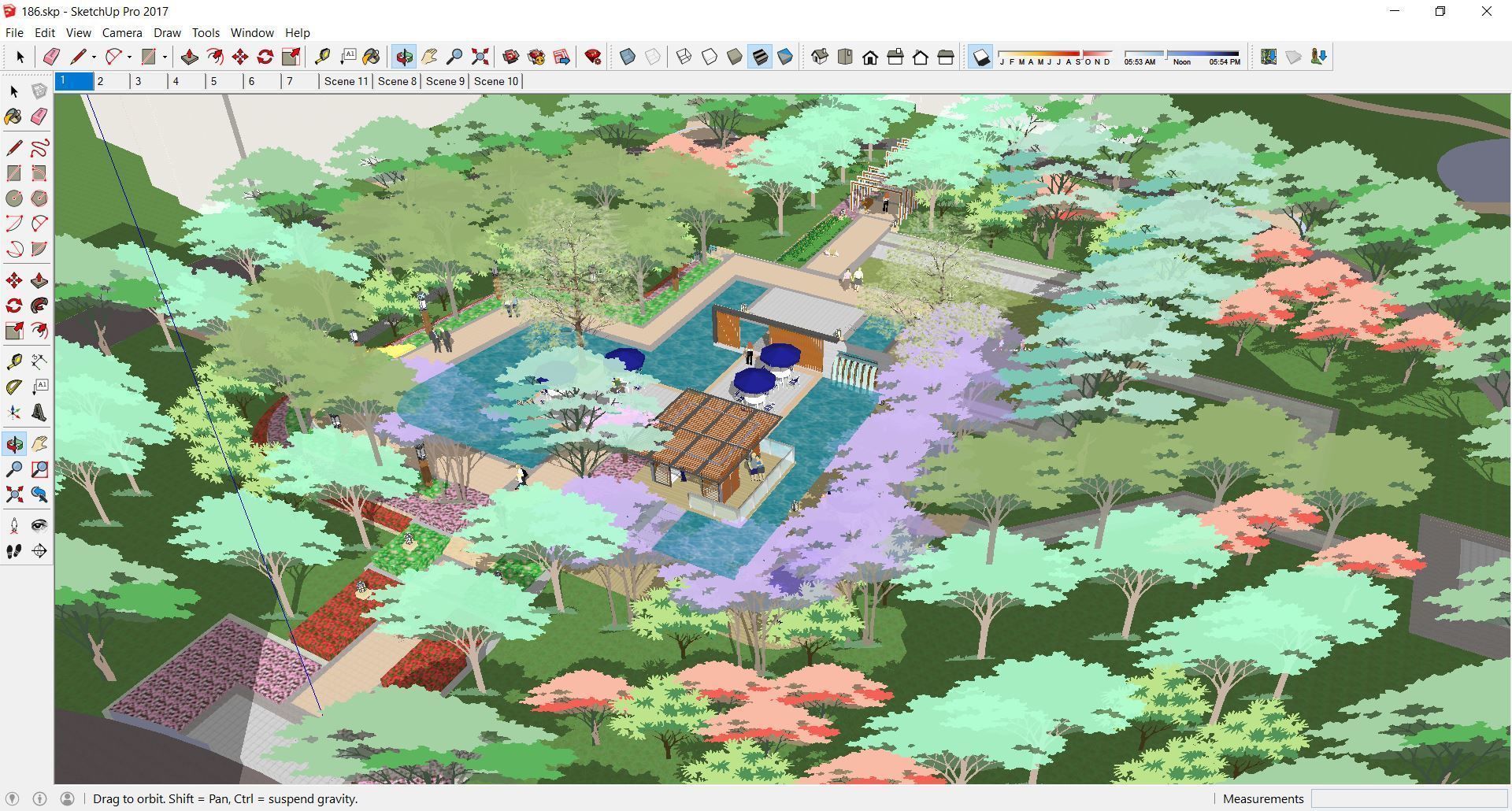 Sketchup Landscape Park 186 3D model_2