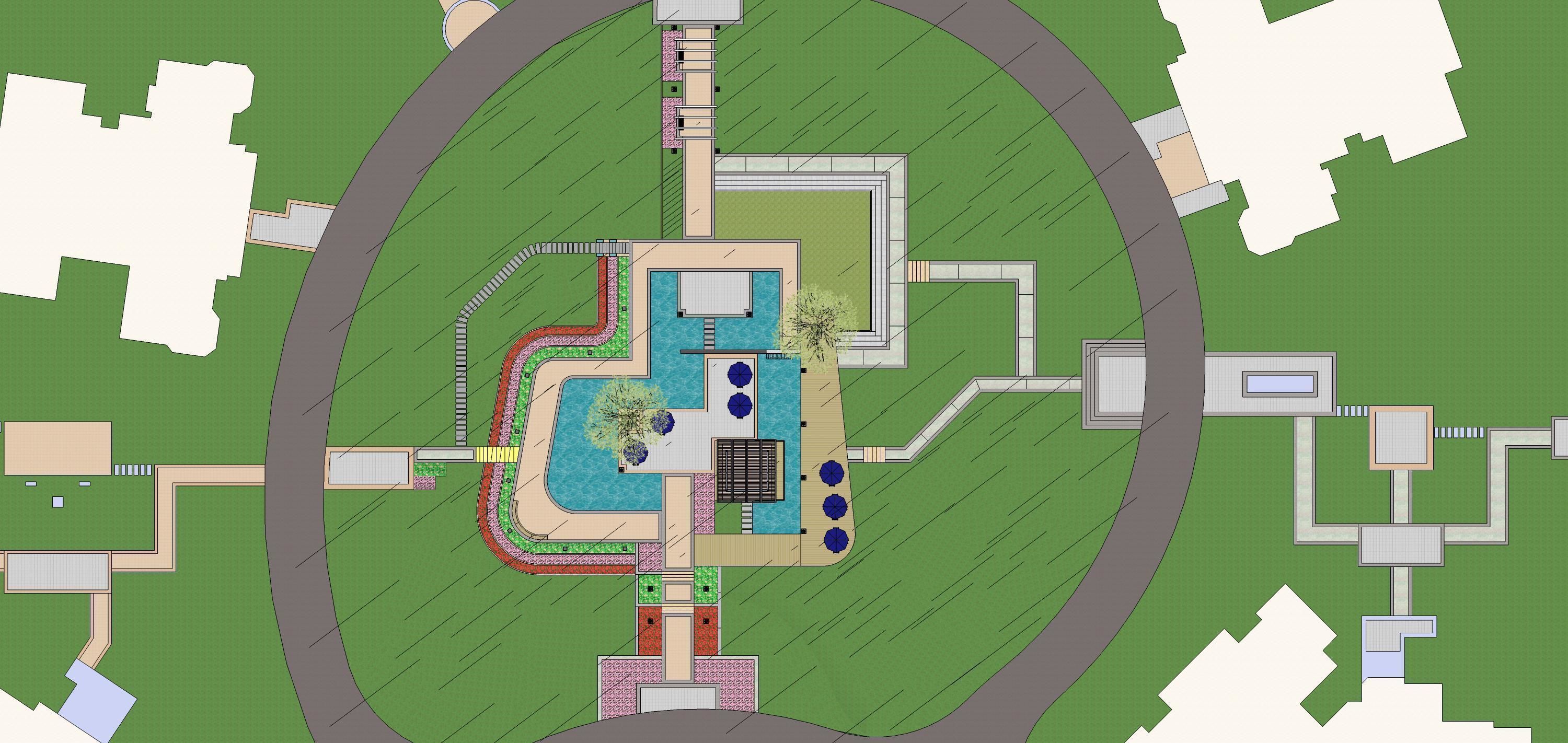 Sketchup Landscape Park 186 3D model_9