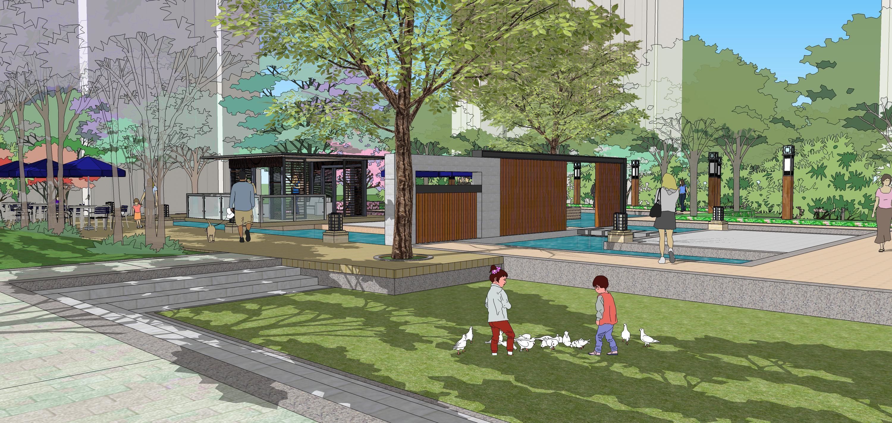 Sketchup Landscape Park 186 3D model_5