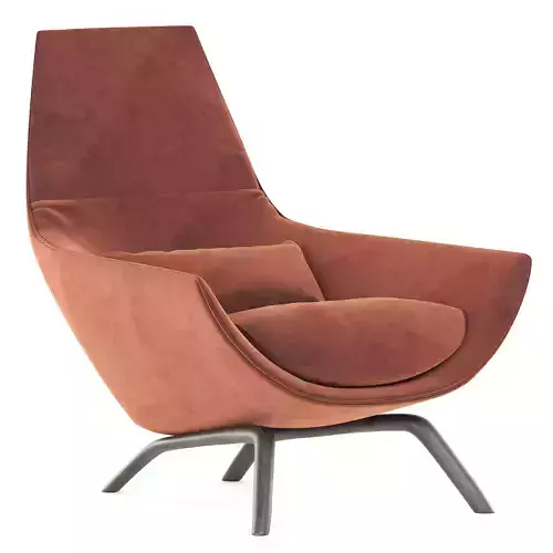 MisuraEmme lounge chair with metal legs