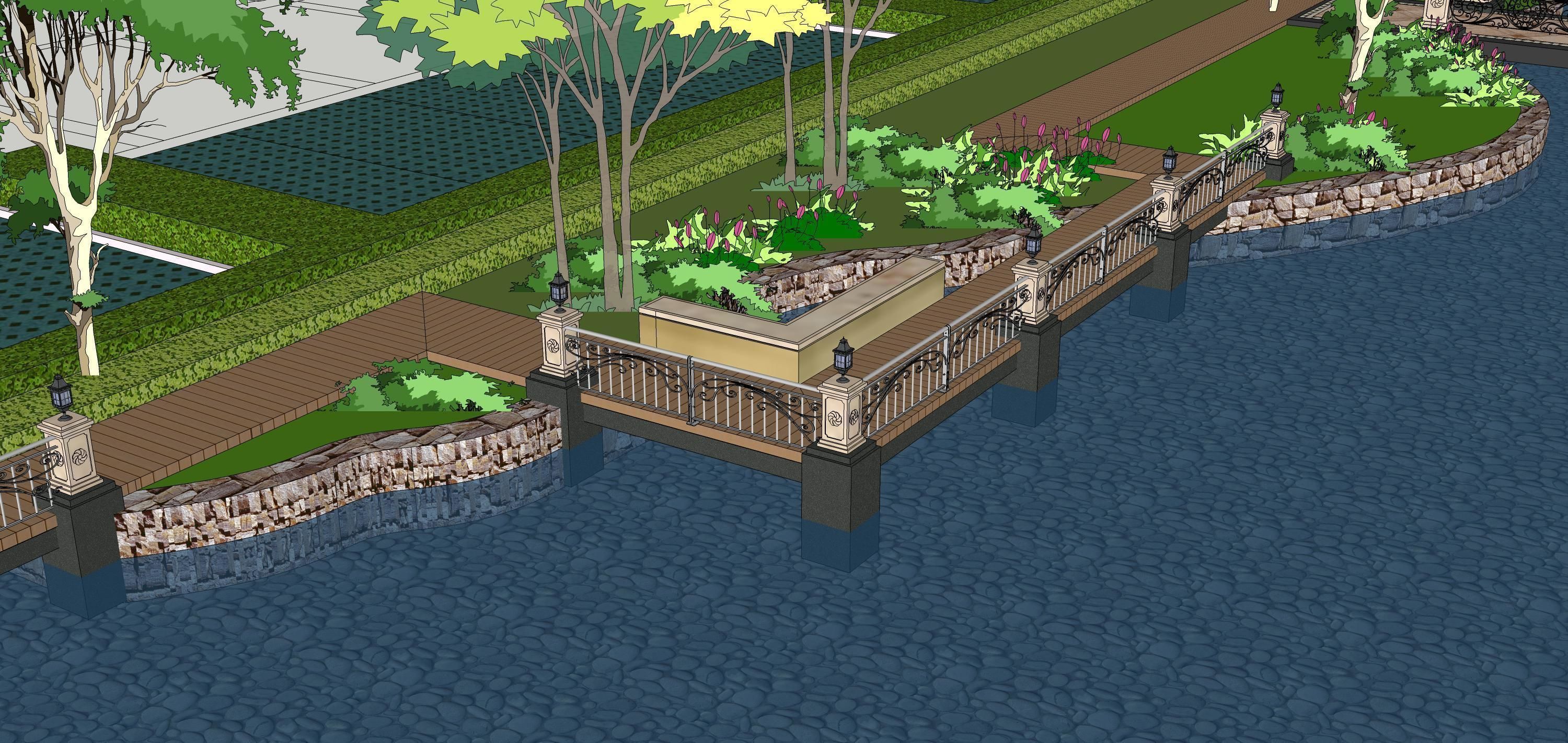 Sketchup Landscape Park 189 3D model_10