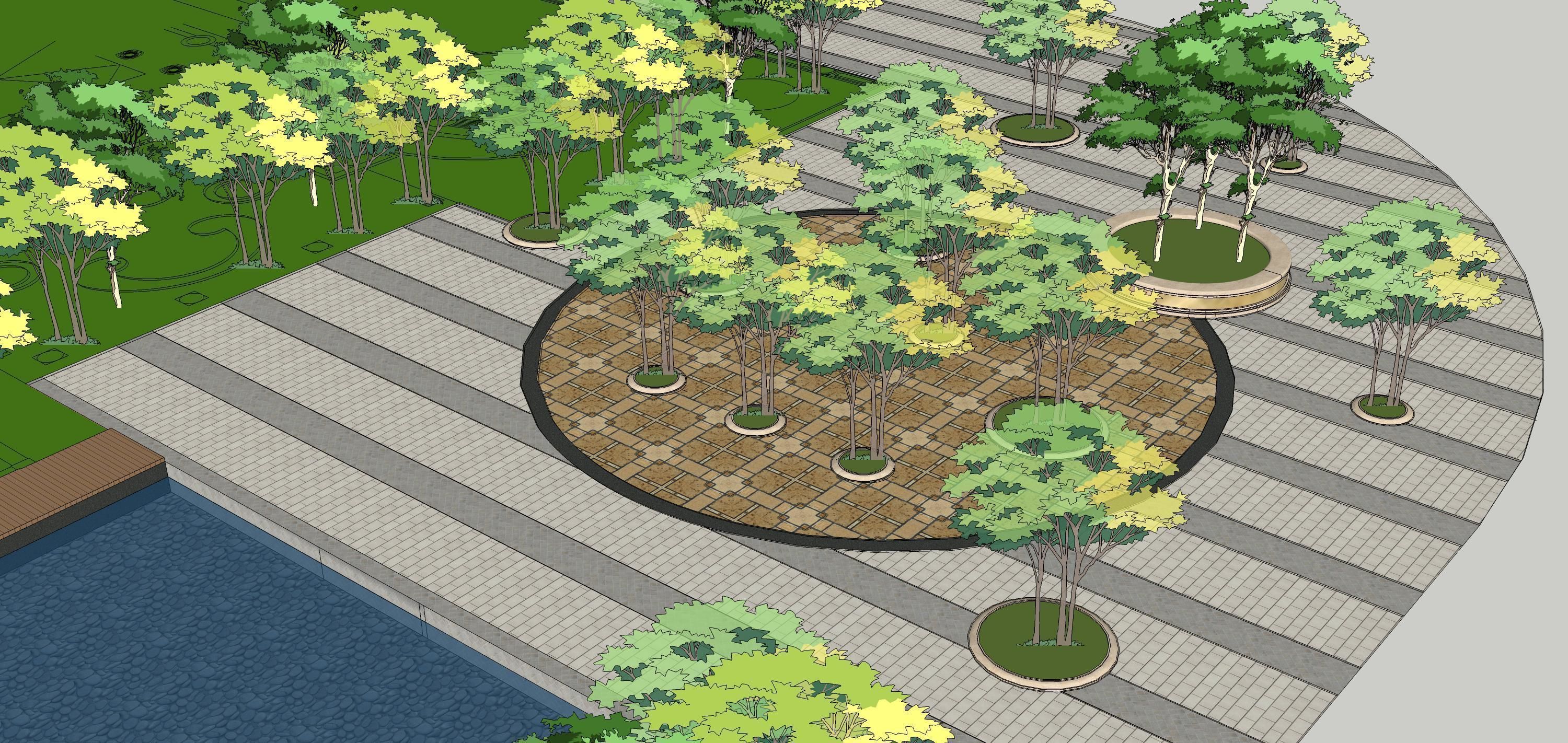 Sketchup Landscape Park 189 3D model_8