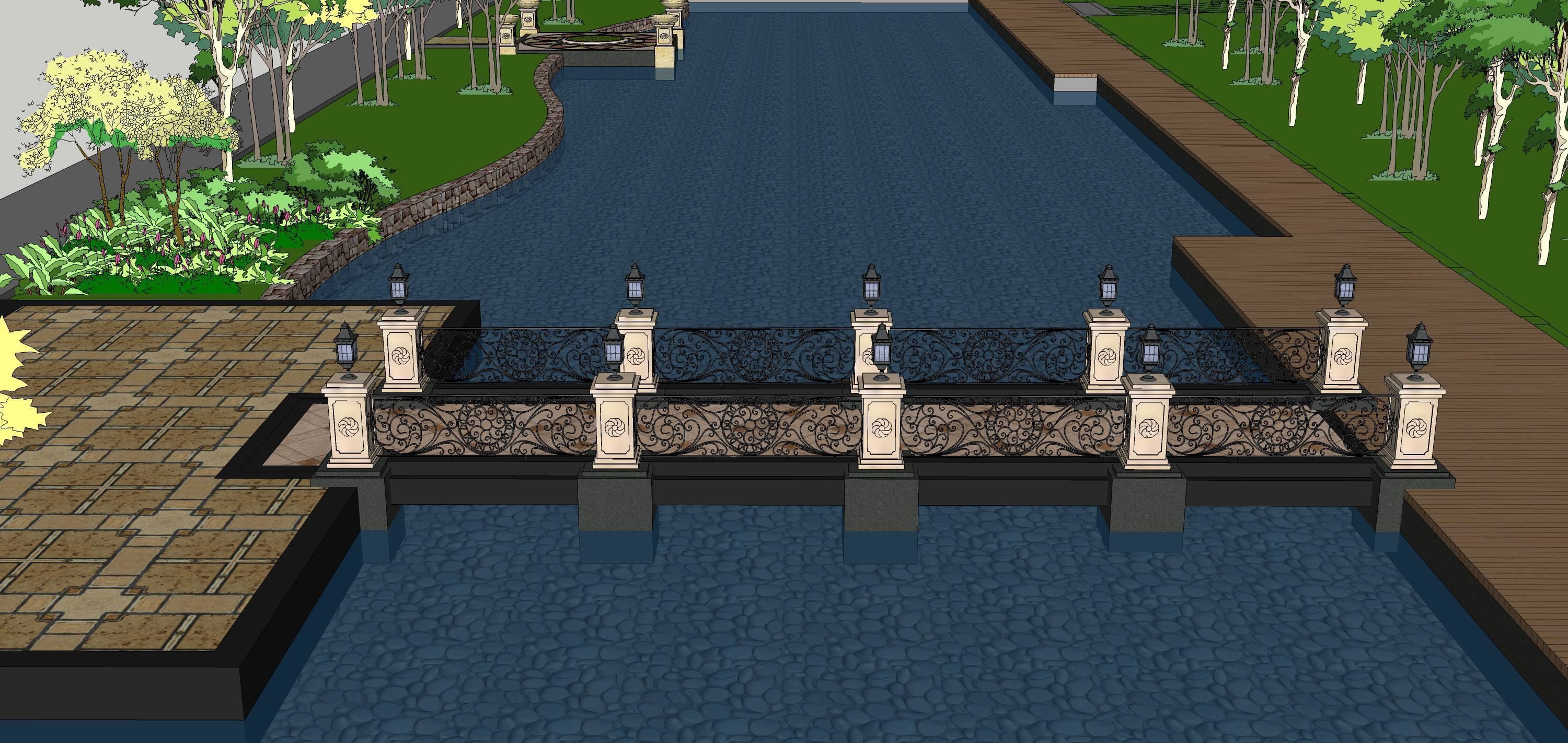 Sketchup Landscape Park 189 3D model_7