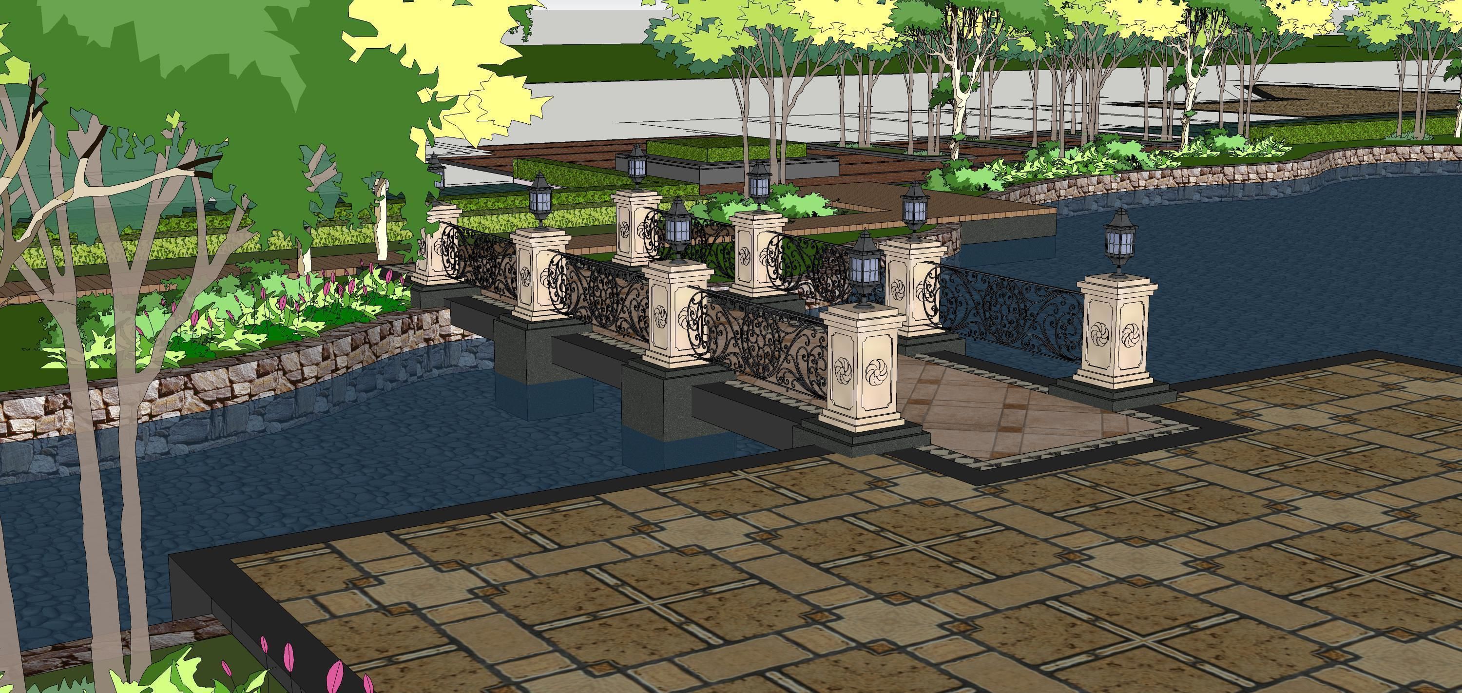 Sketchup Landscape Park 189 3D model_4