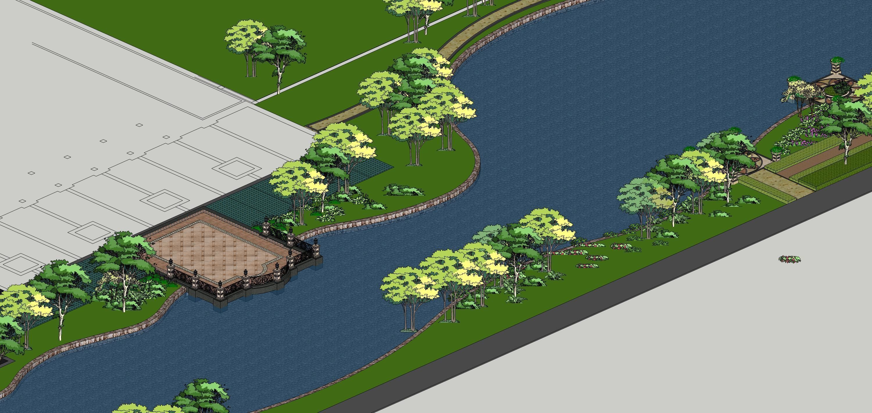 Sketchup Landscape Park 189 3D model_18