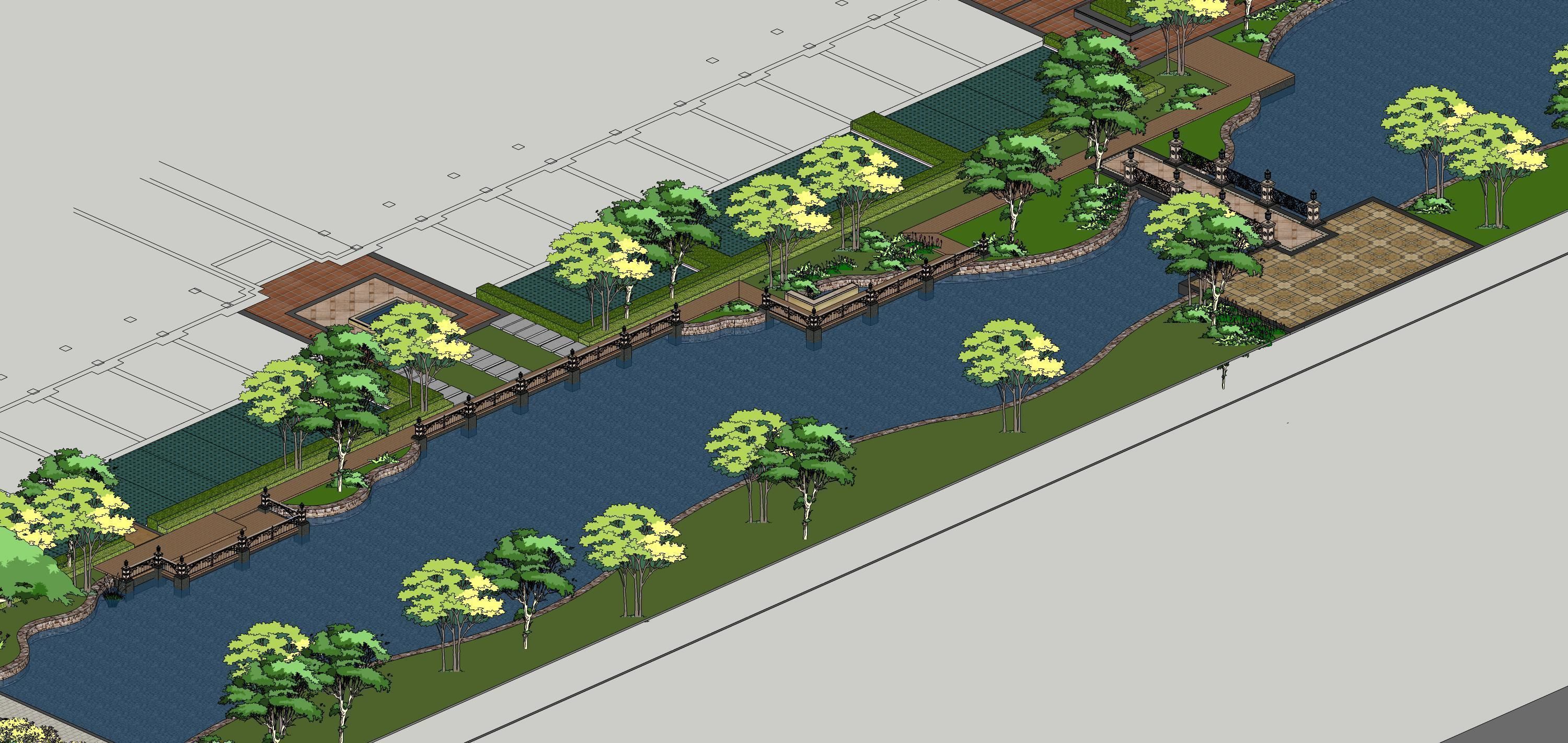 Sketchup Landscape Park 189 3D model_17