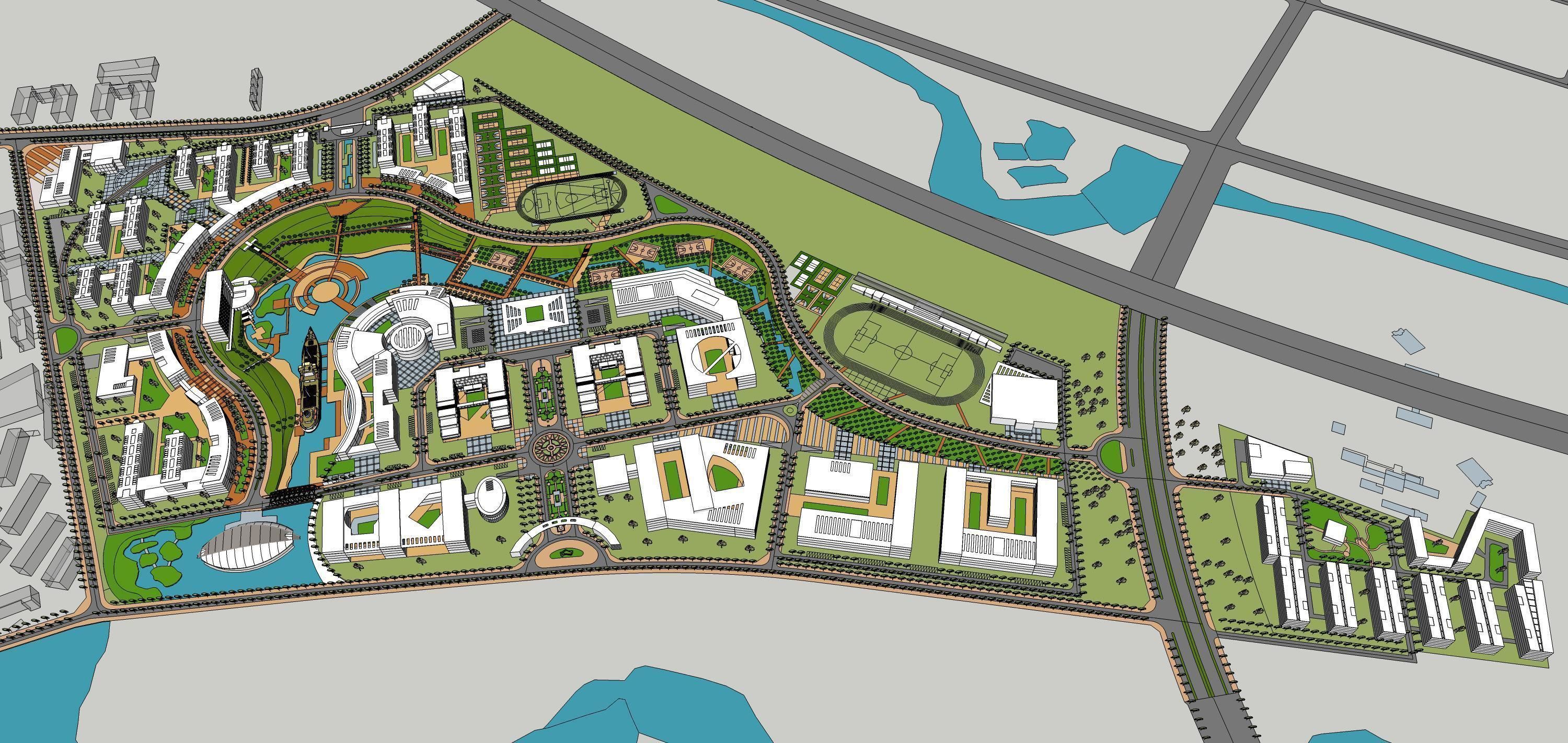Sketchup Landscape Park 190 3D model_8