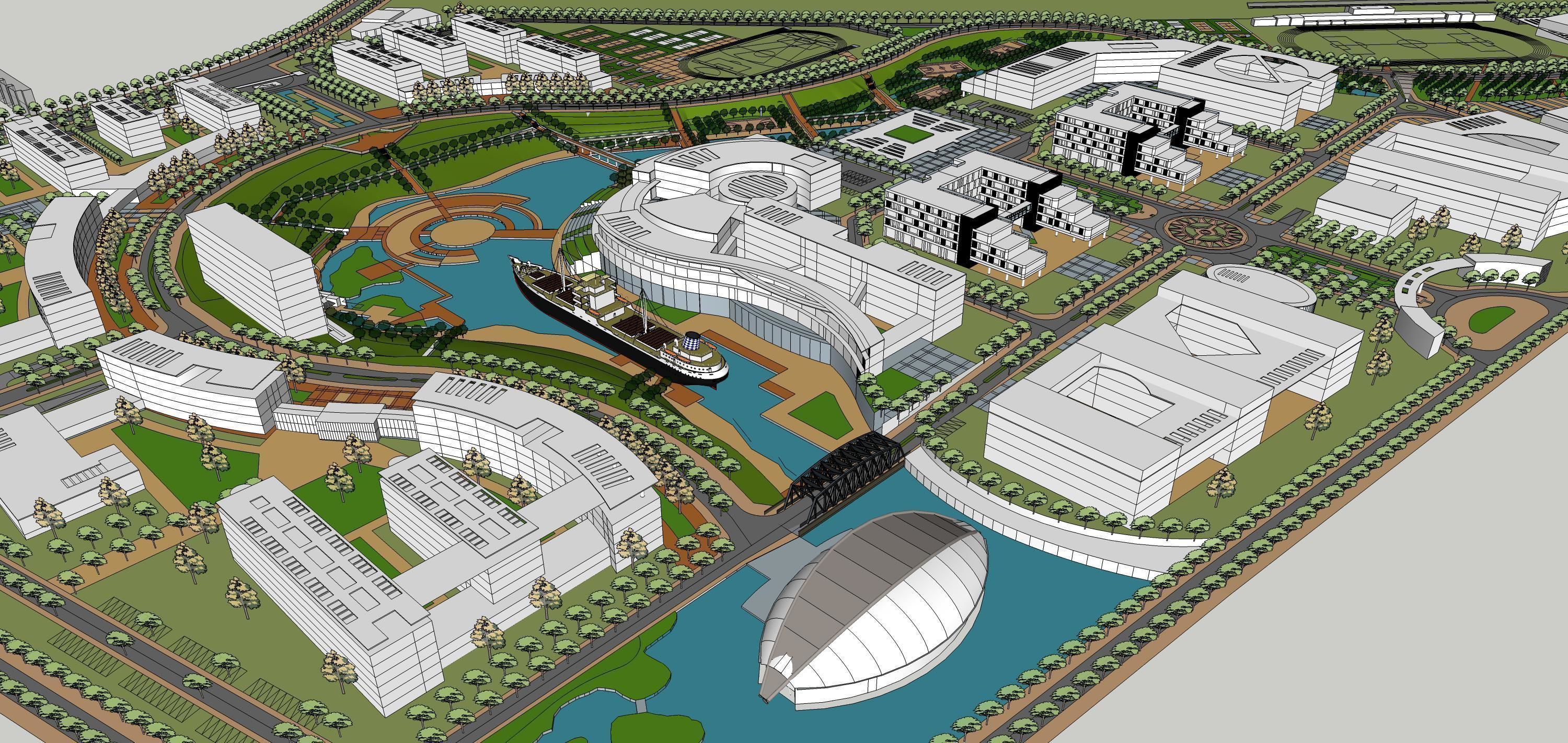 Sketchup Landscape Park 190 3D model_7