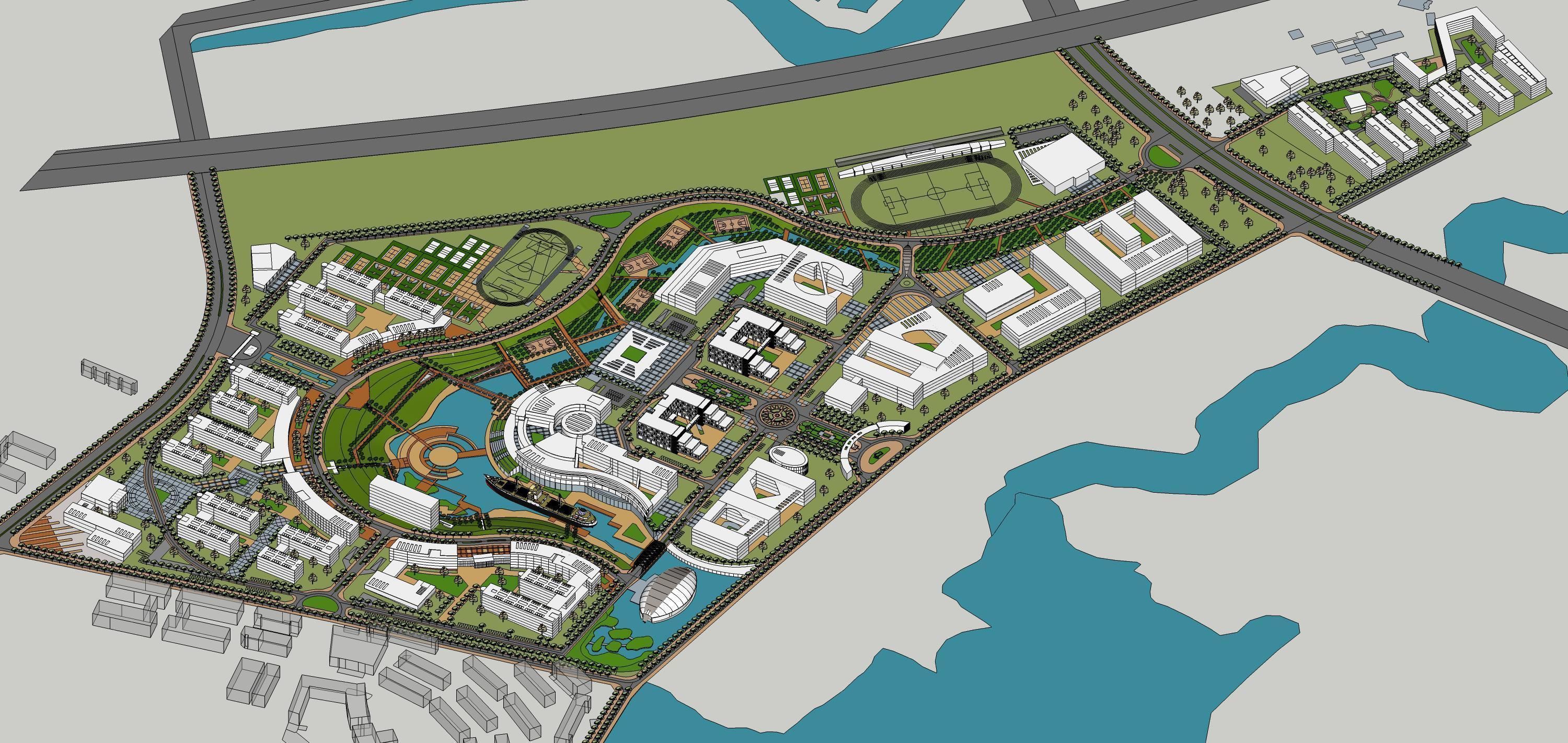 Sketchup Landscape Park 190 3D model_9