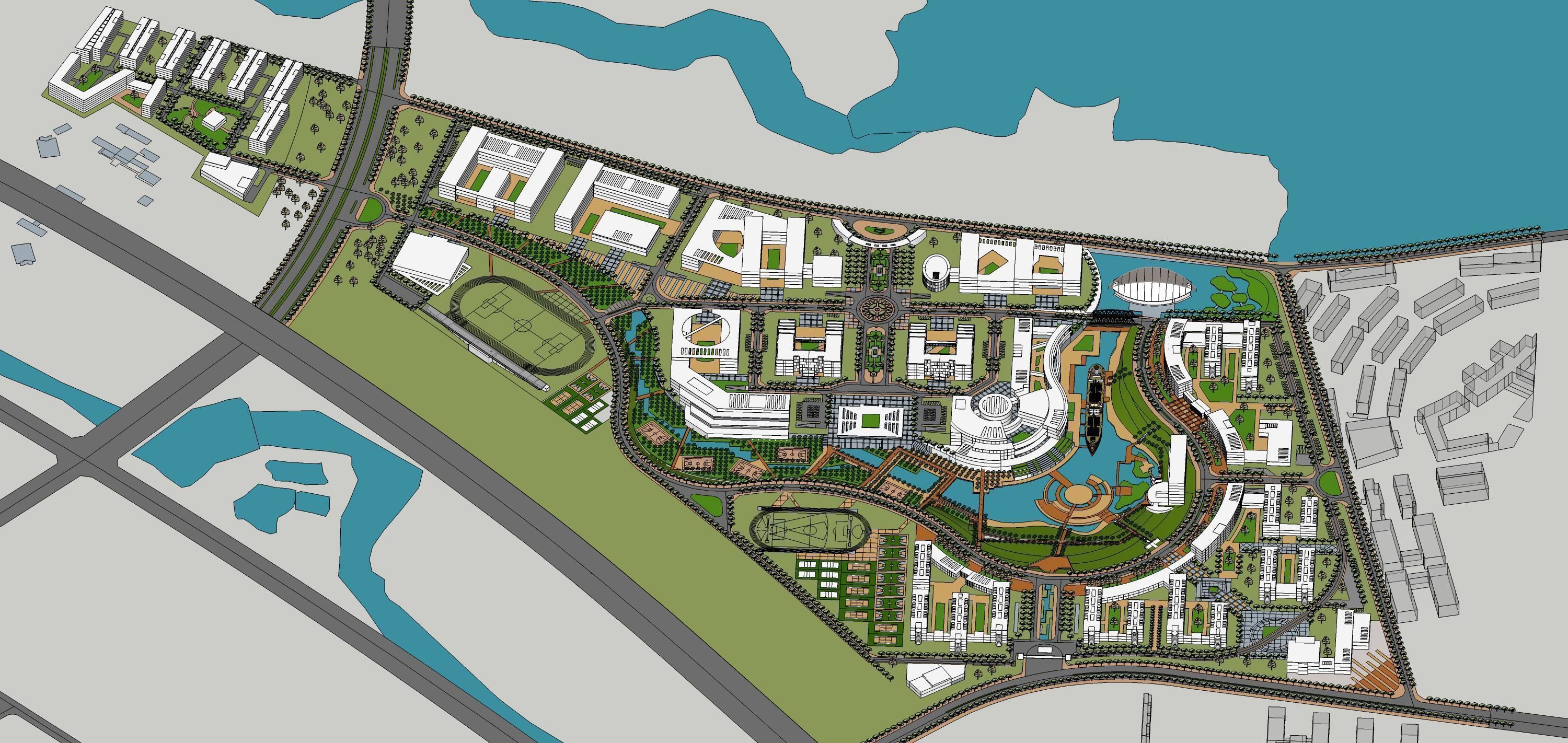 Sketchup Landscape Park 190 3D model_10