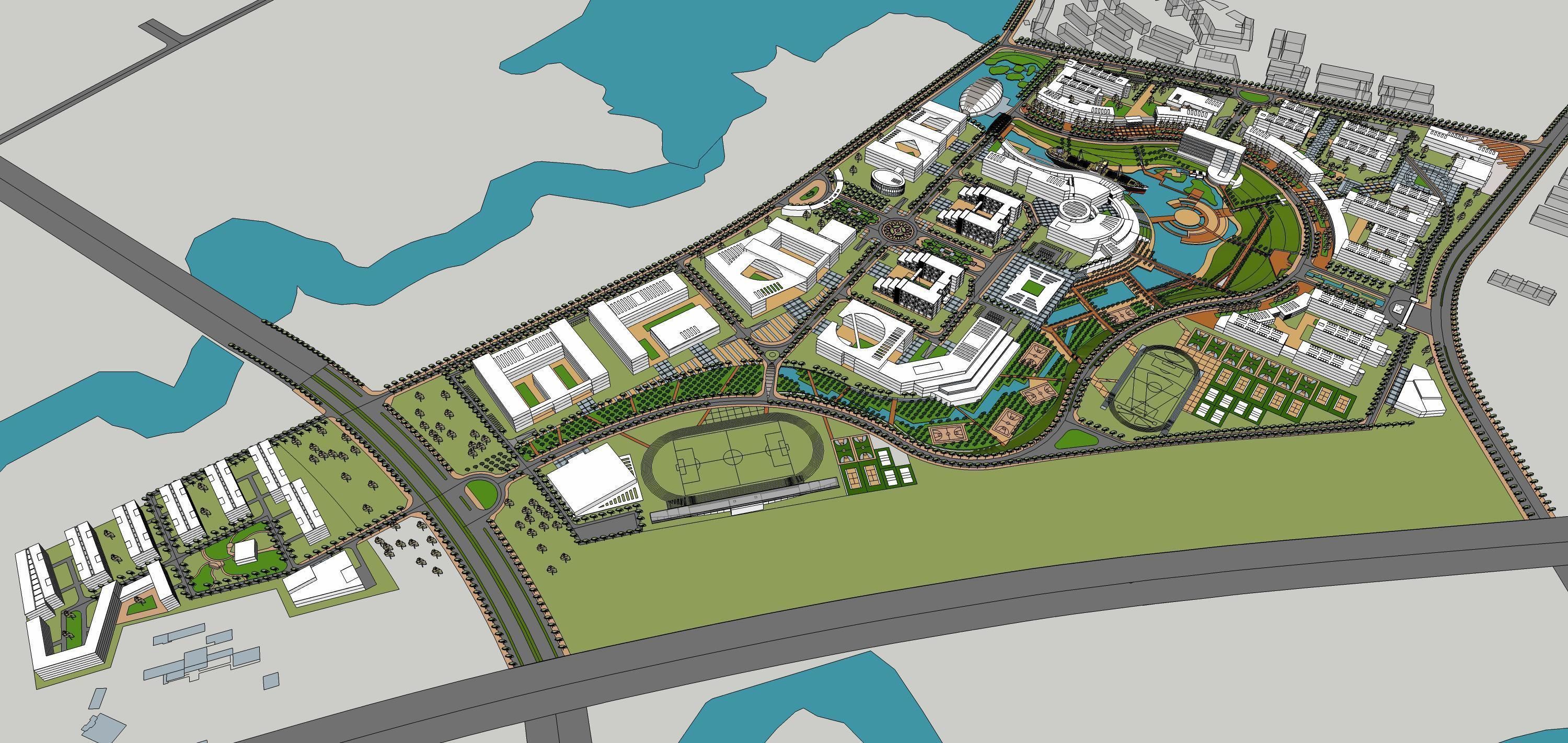 Sketchup Landscape Park 190 3D model_5