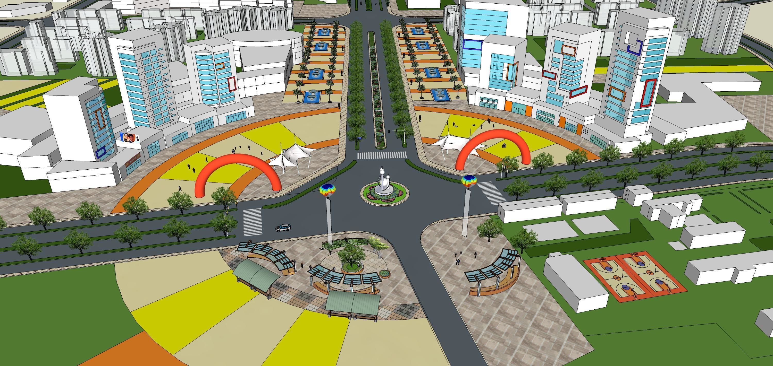 Sketchup Landscape Park 191 3D model_4