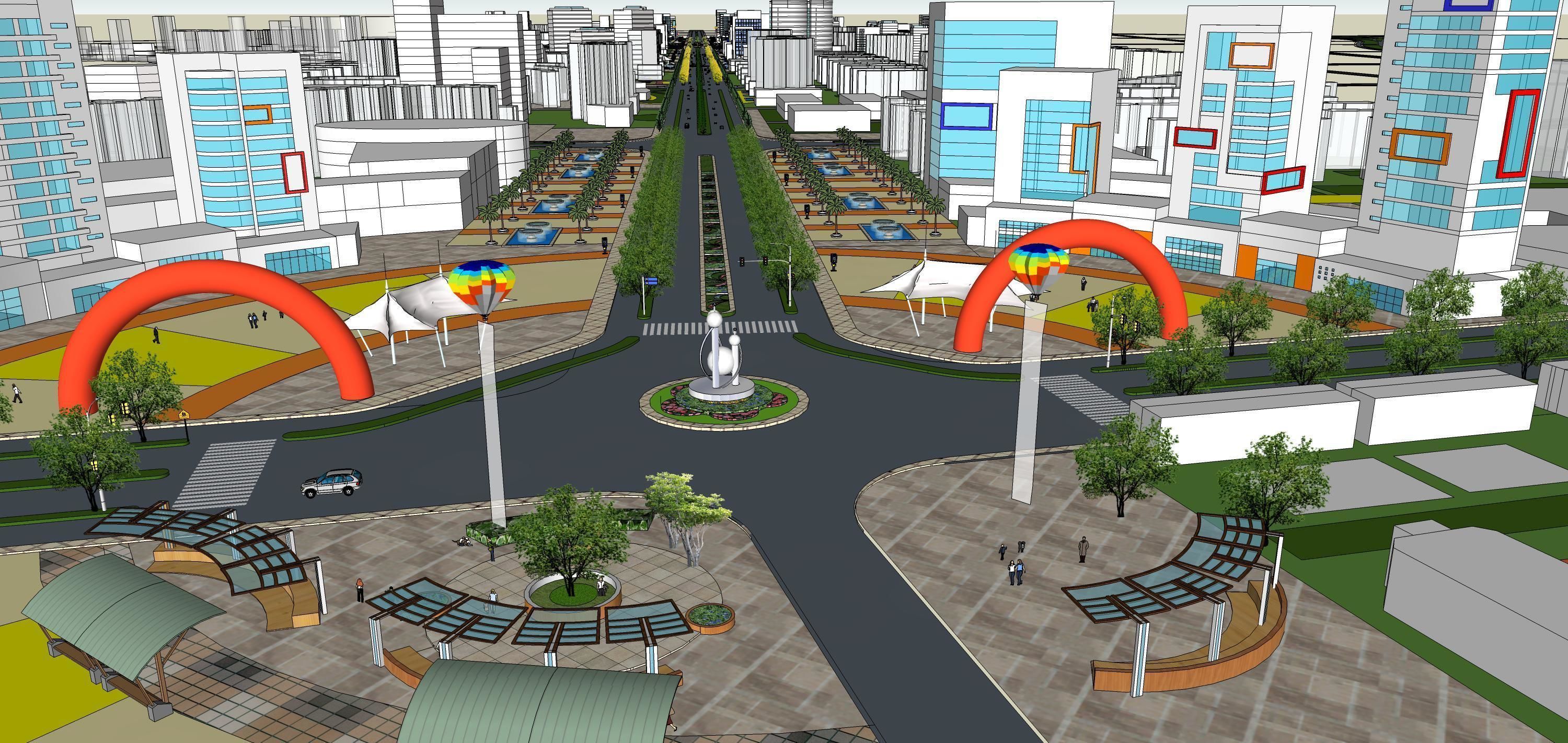 Sketchup Landscape Park 191 3D model_5