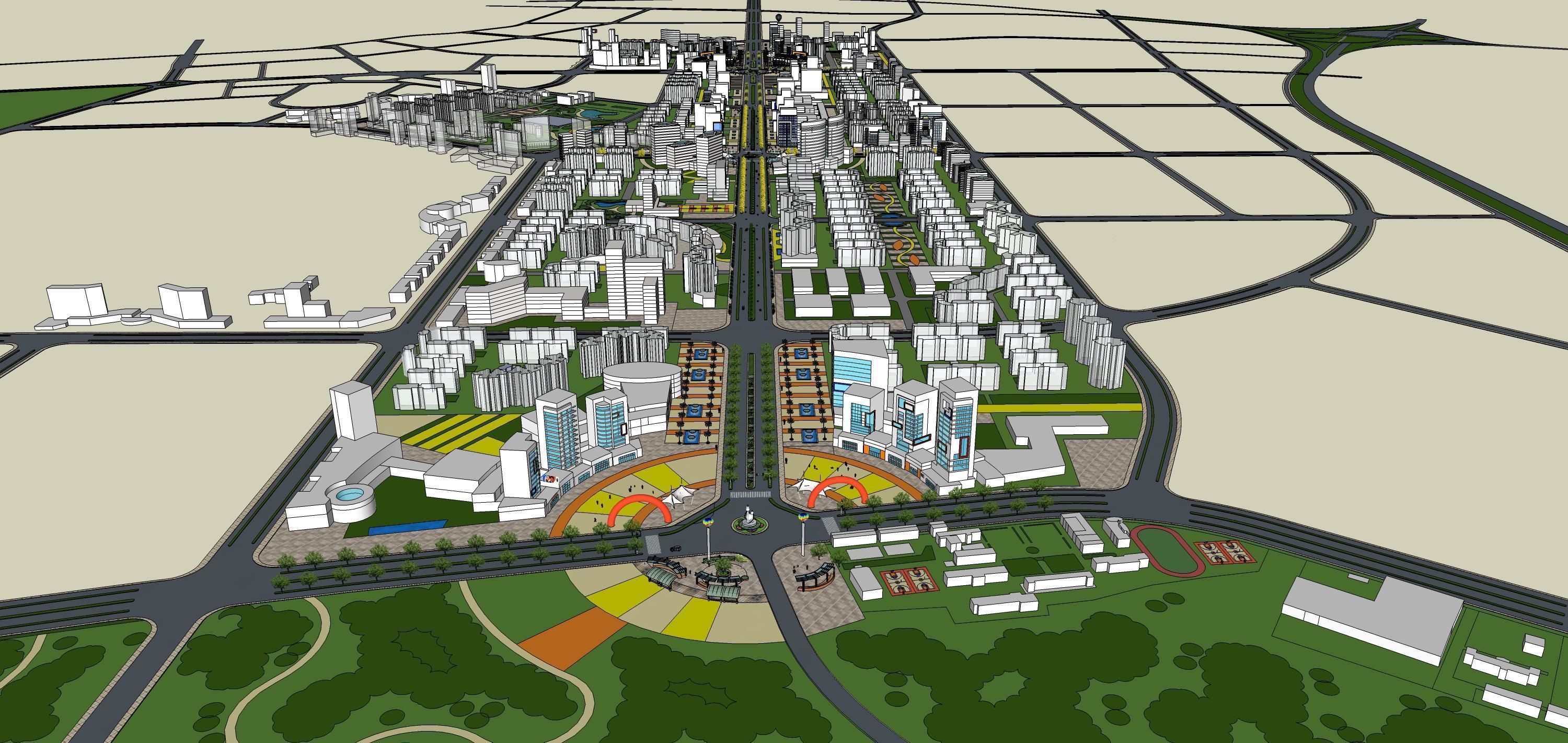 Sketchup Landscape Park 191 3D model_19