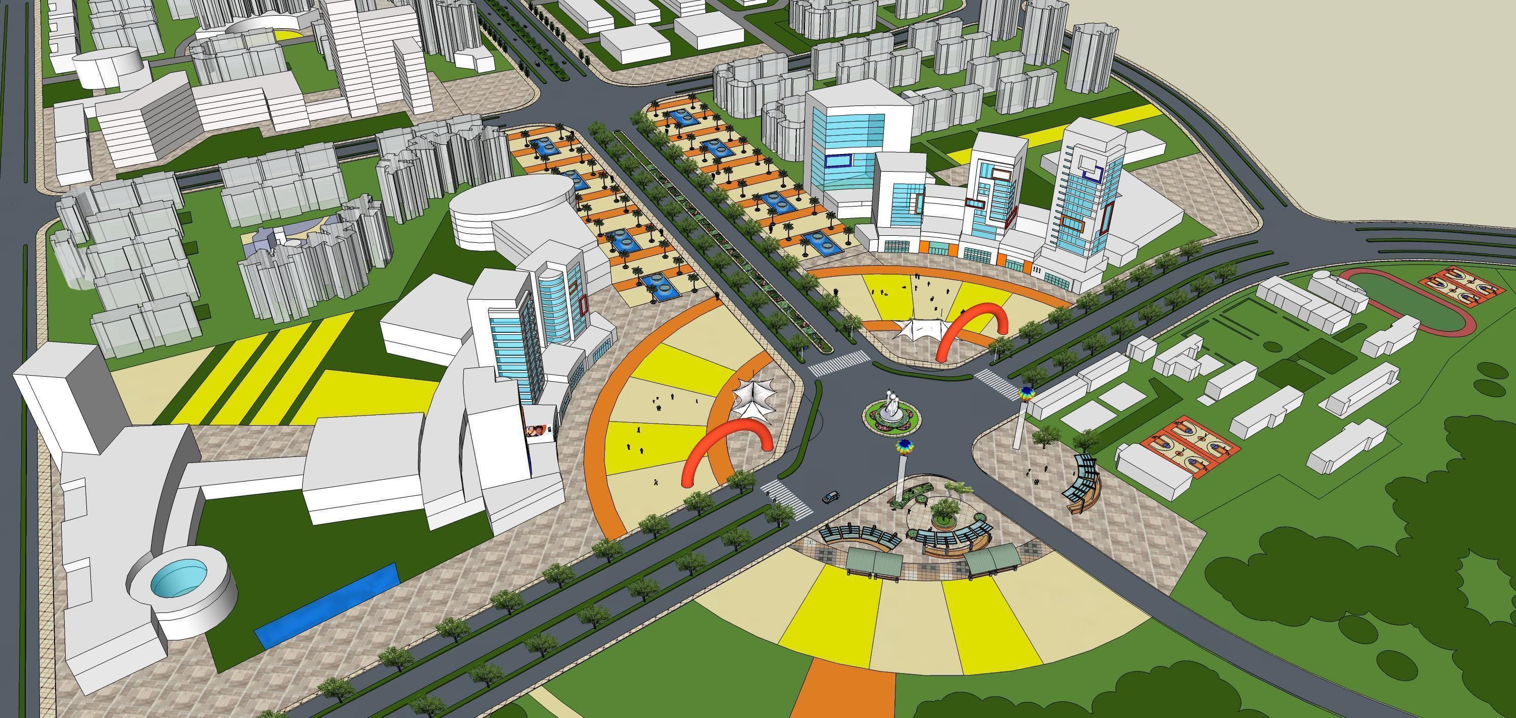 Sketchup Landscape Park 191 3D model_3