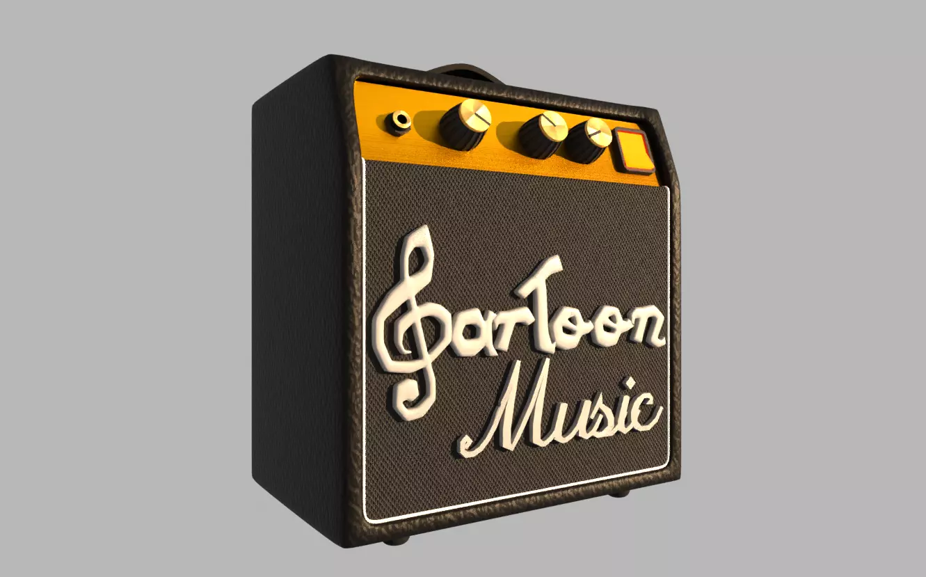 Cartoon Amplifier 3D model