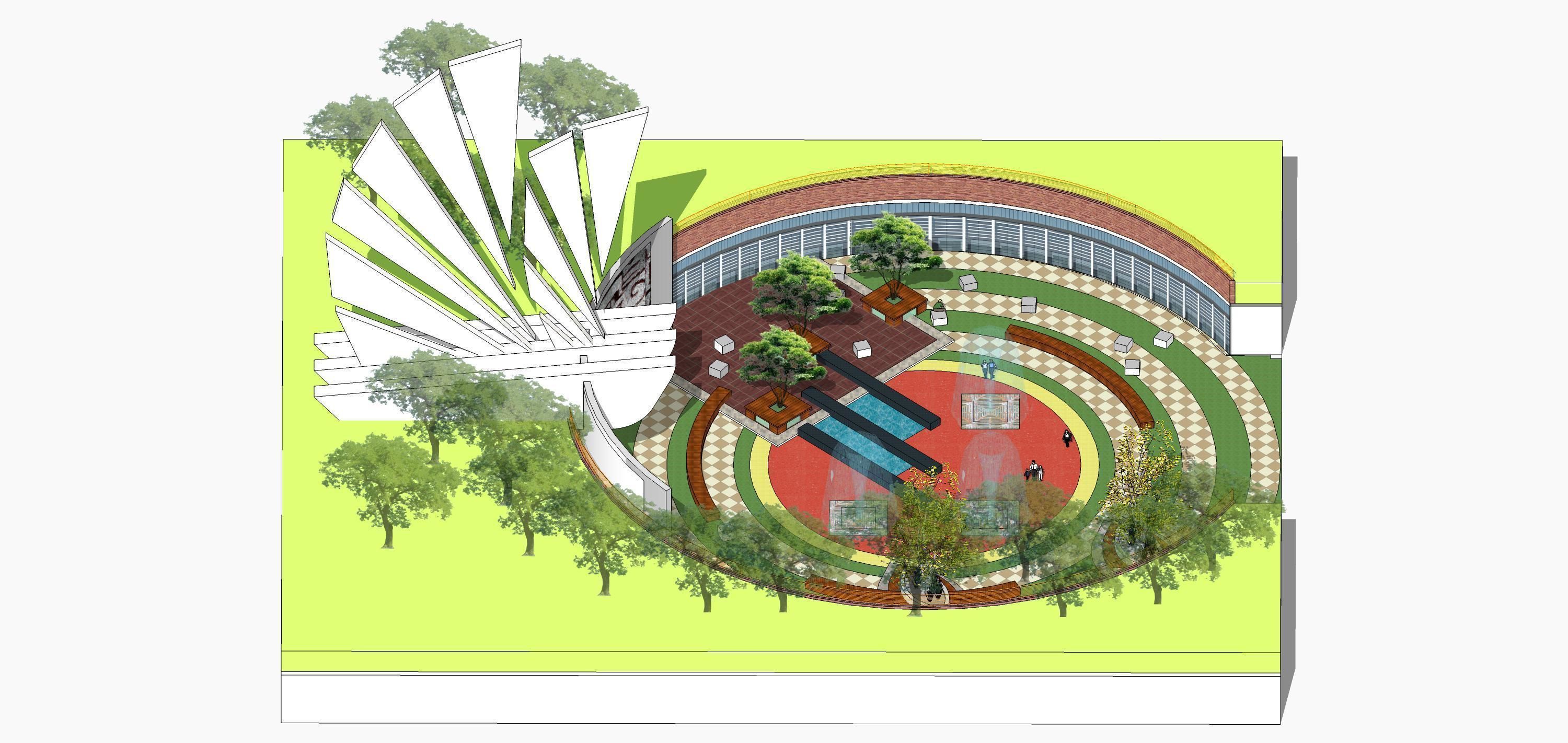 Sketchup Landscape Park 193 3D model_9