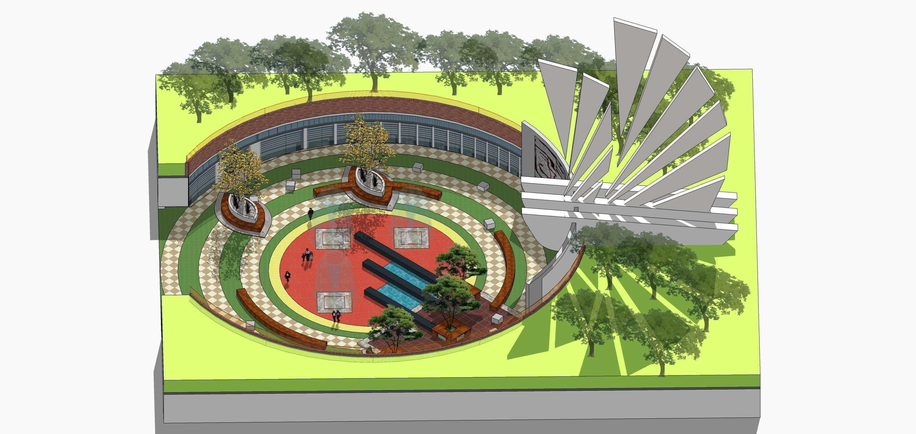 Sketchup Landscape Park 193 3D model_8