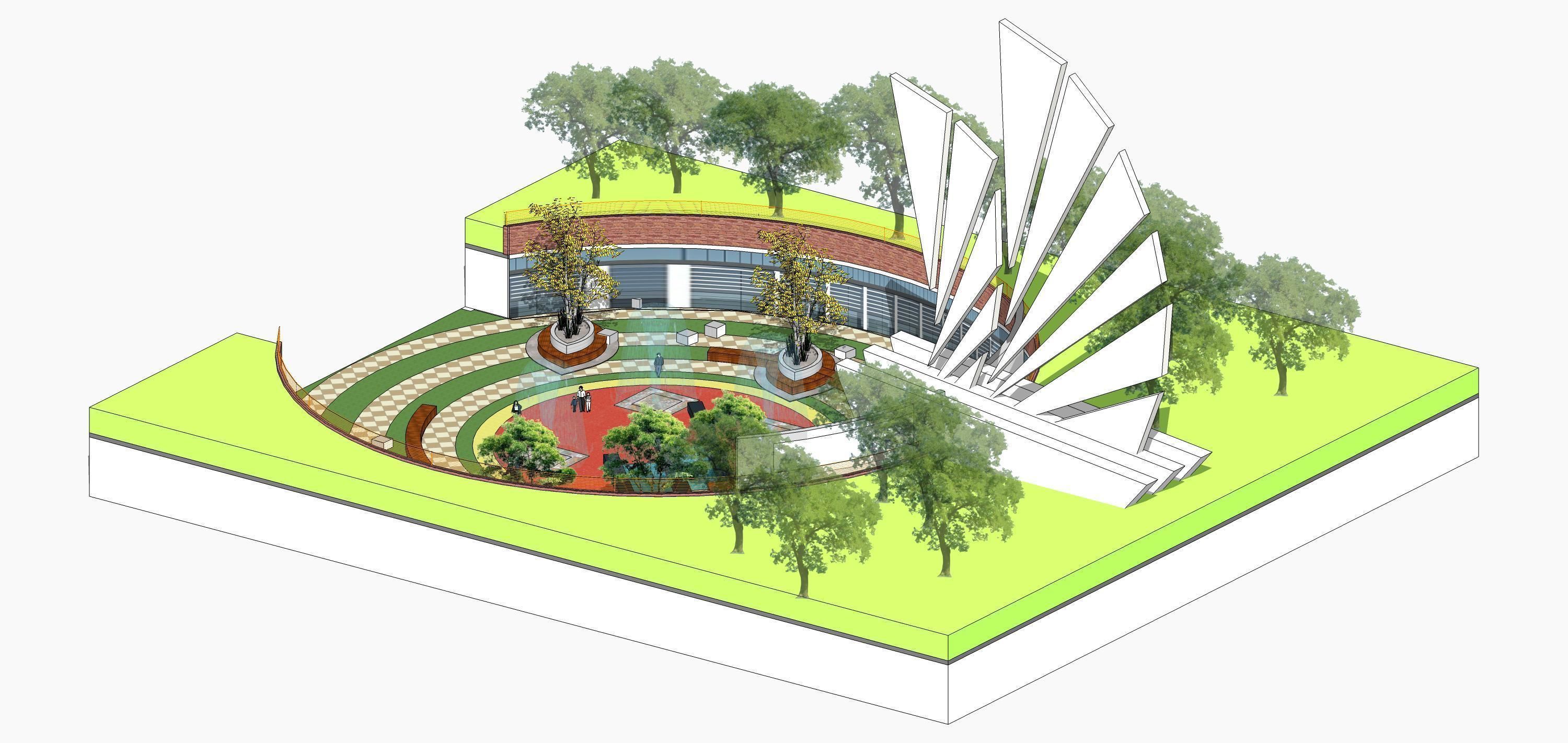 Sketchup Landscape Park 193 3D model_5