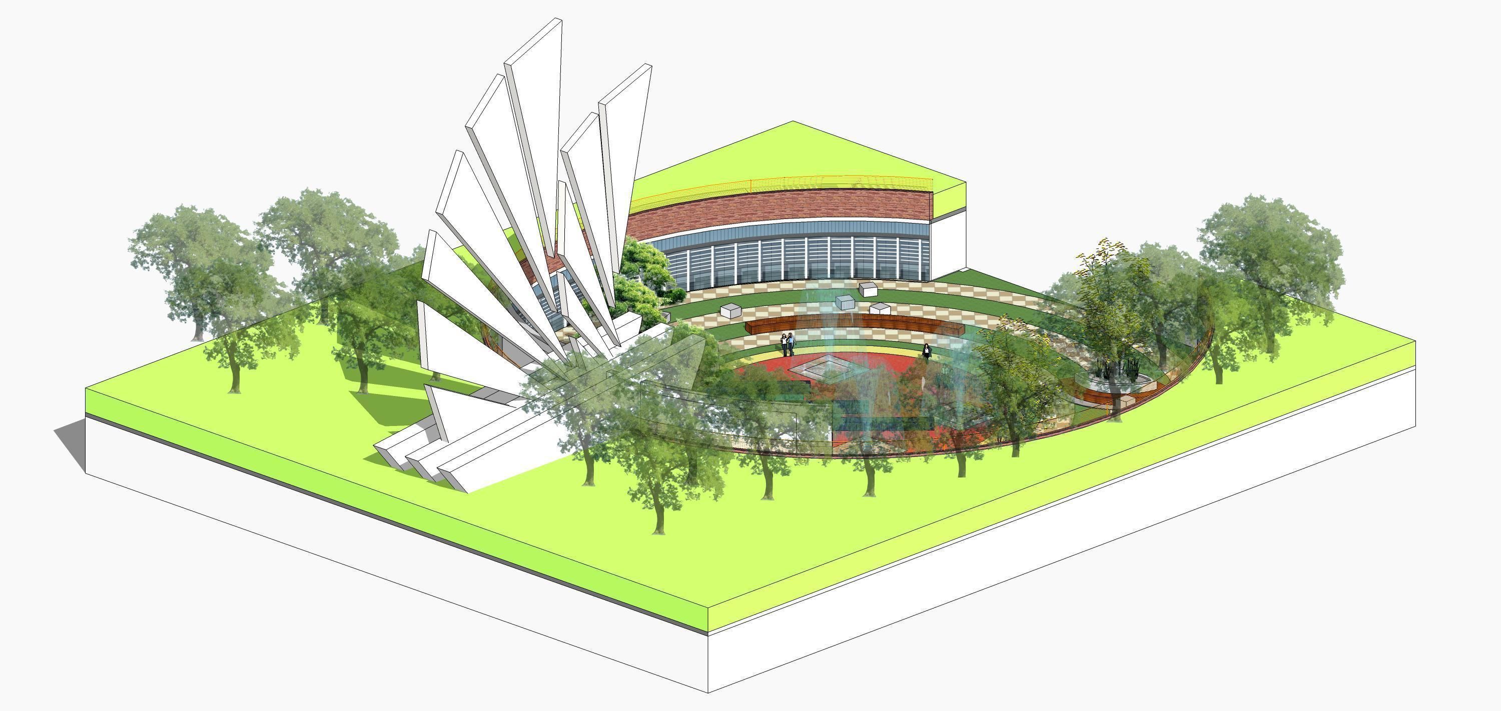 Sketchup Landscape Park 193 3D model_6