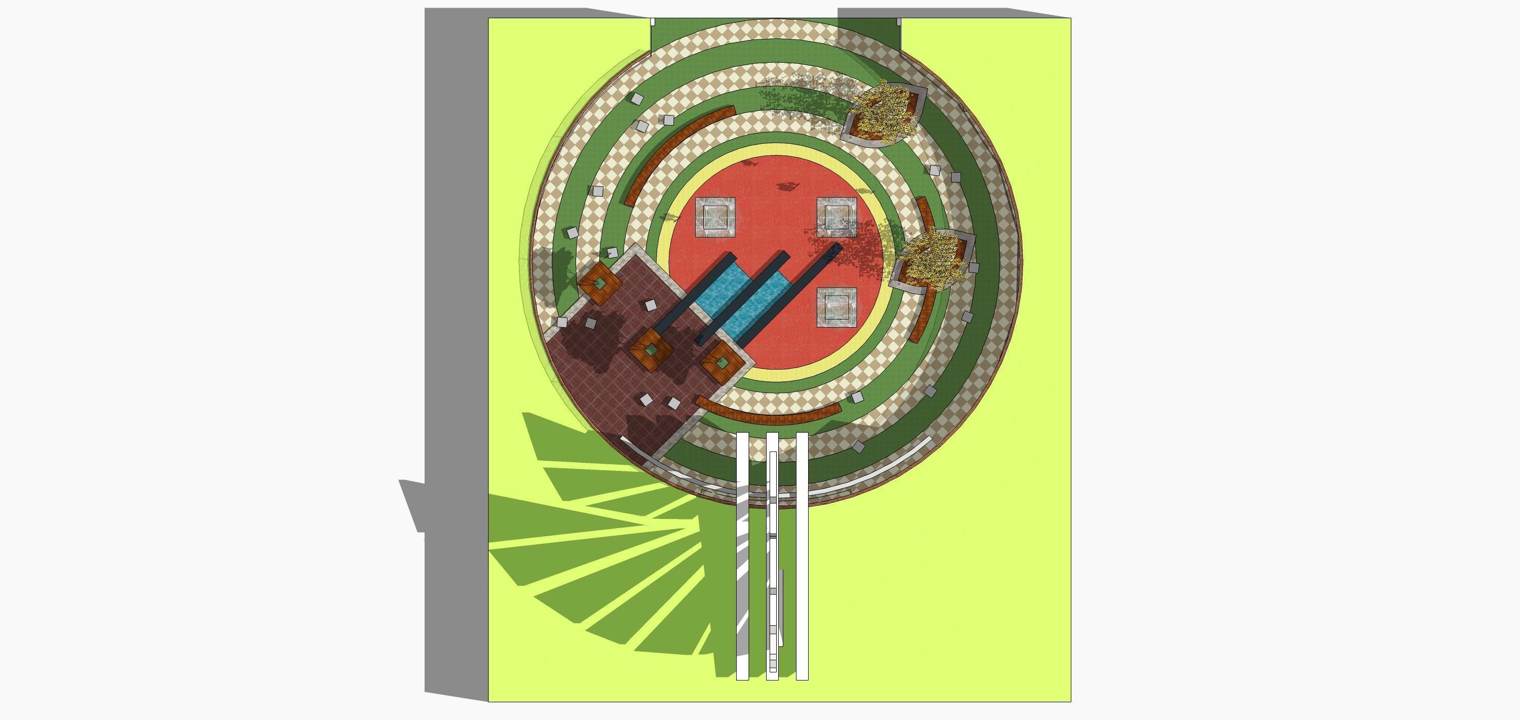 Sketchup Landscape Park 193 3D model_12