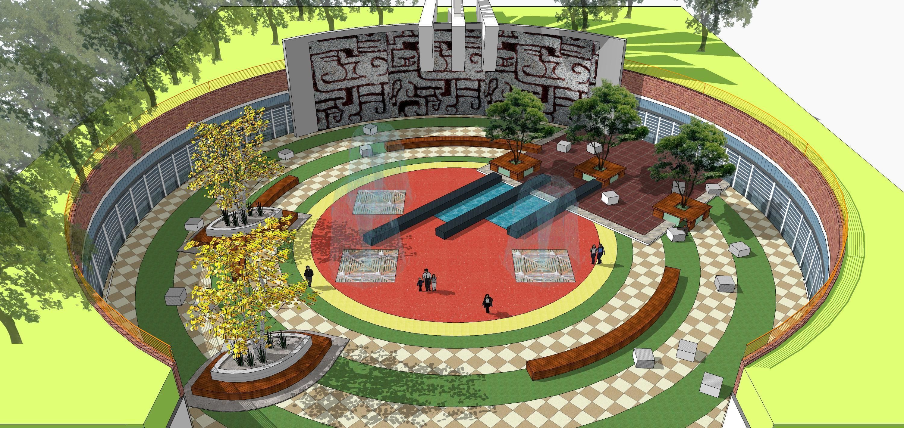Sketchup Landscape Park 193 3D model_10