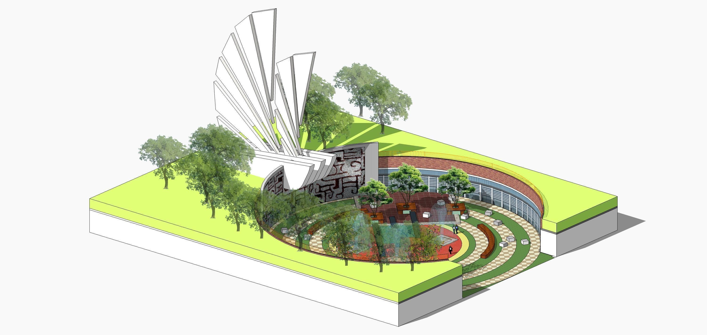 Sketchup Landscape Park 193 3D model_7