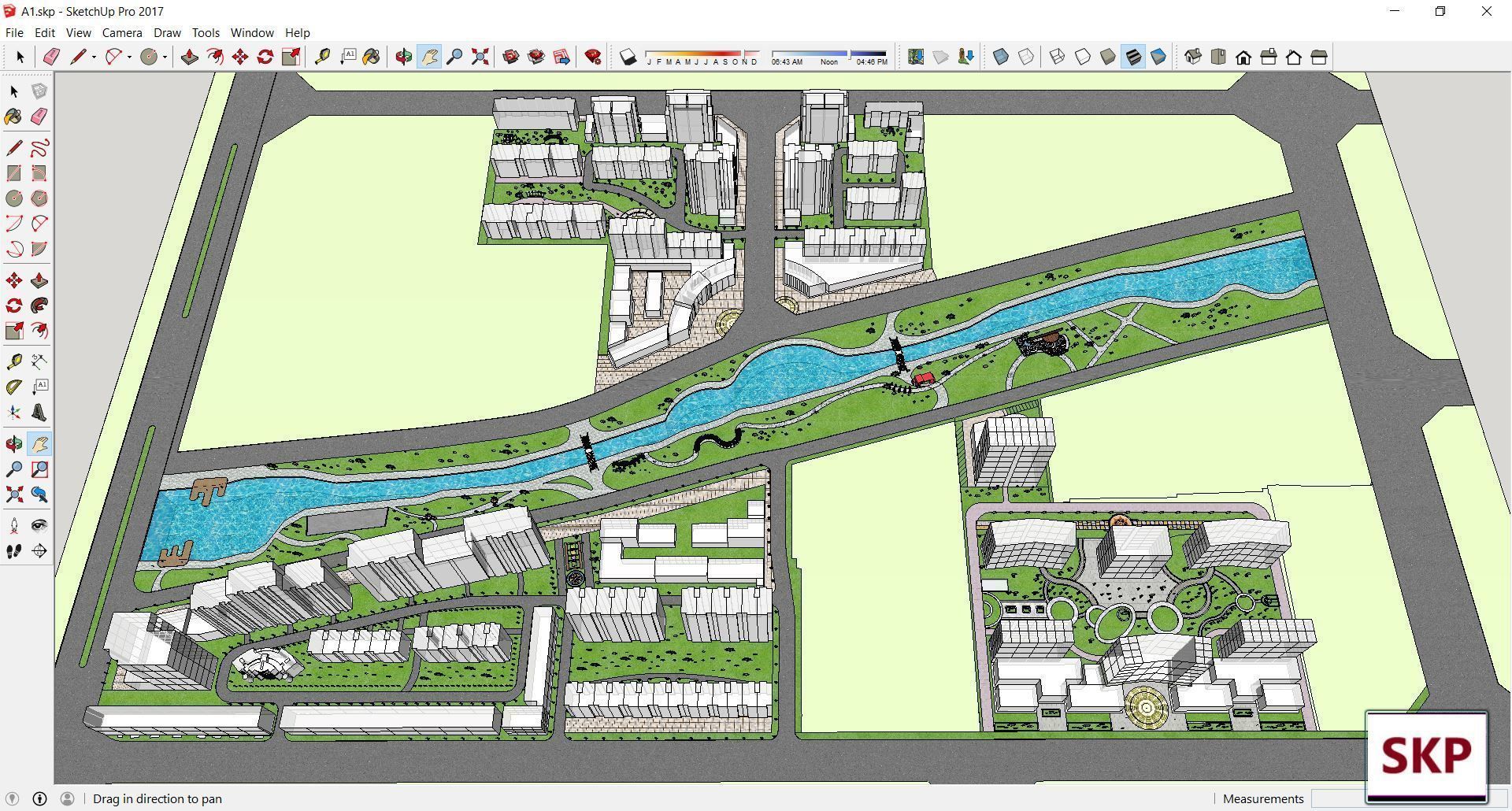 Sketchup Landscape Park A1 3D model_1