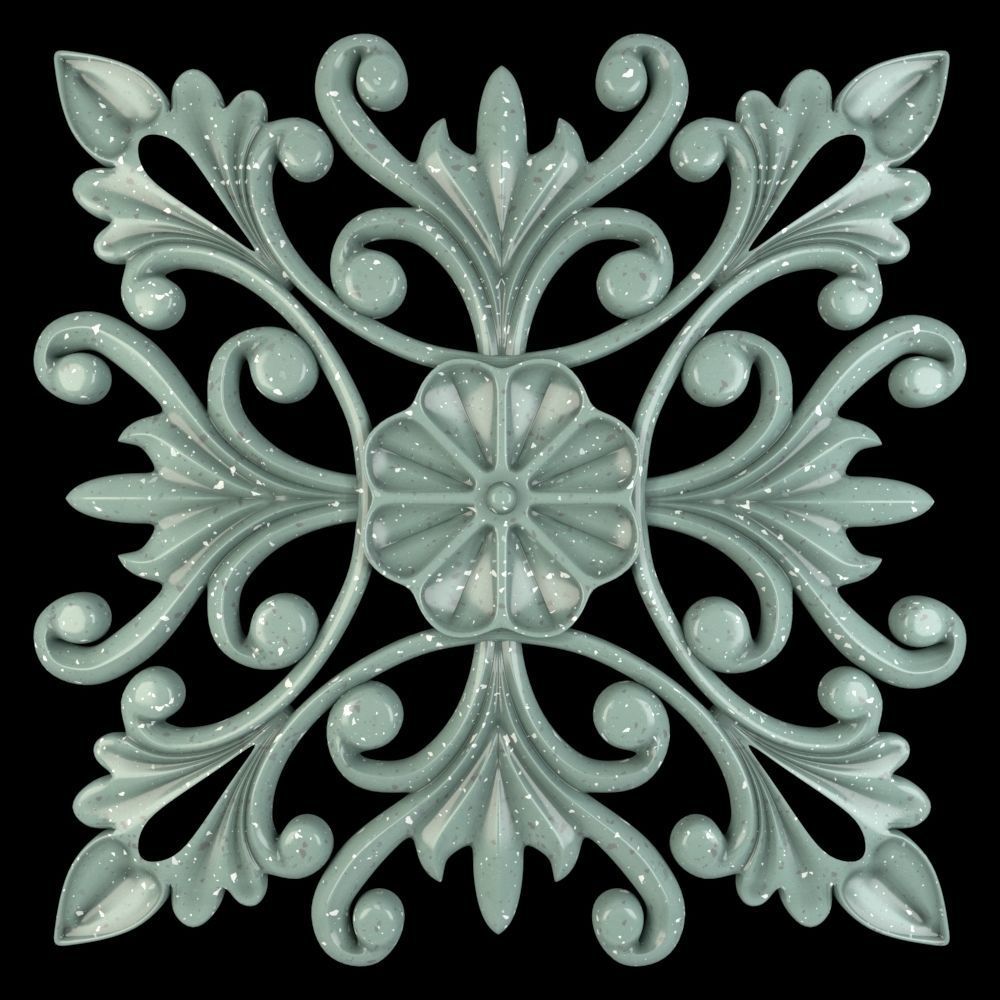 Decorative Wall Rosettes 05 3D model_1