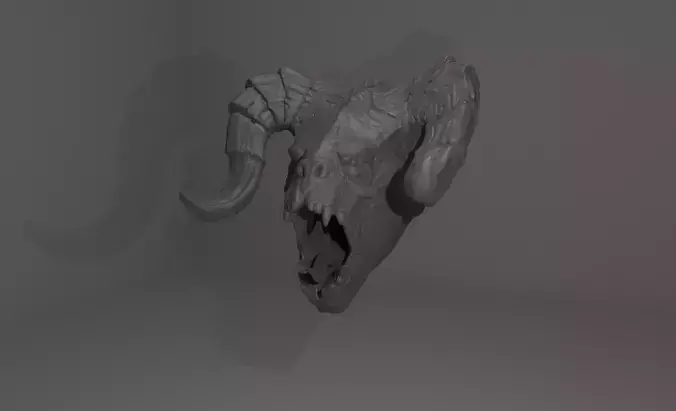 Fallout 4 Deathclaw Life Size Head 3D Model For 3D Printing 3D print model