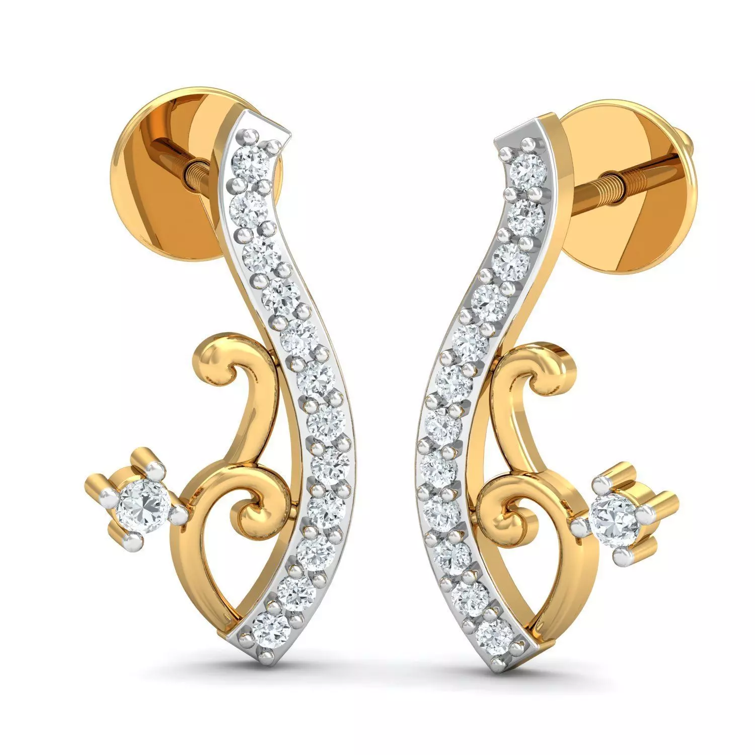 Women Earring 3dm STL FBX OBJ Render Details 3D print model_0