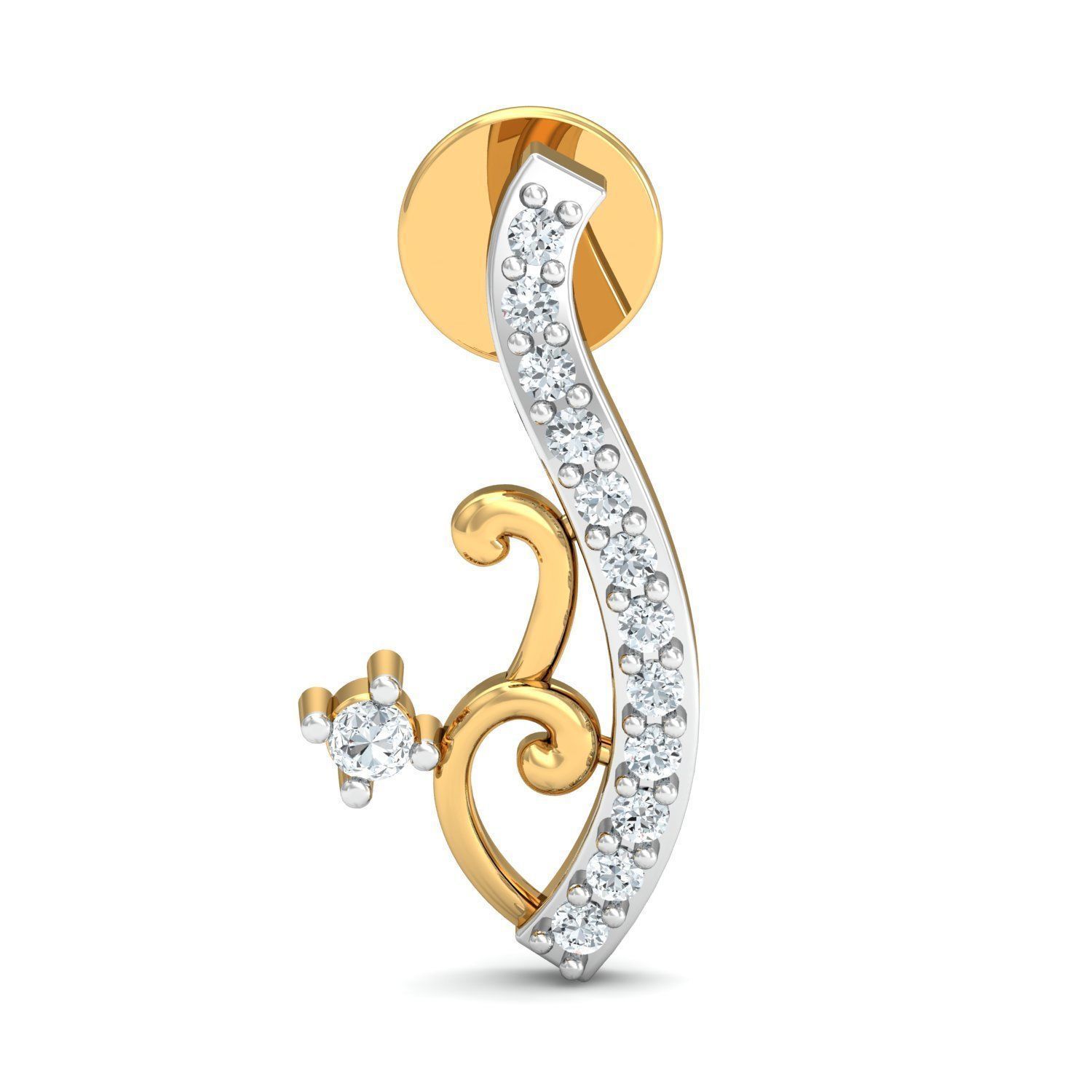 Women Earring 3dm STL FBX OBJ Render Details 3D print model_1