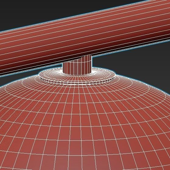 saturn-a7791sp-59bk modern chandelier with glass bubbles hang... 3D model_4