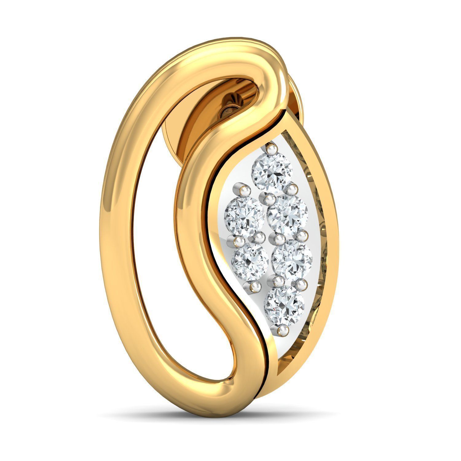 Women Earring 3dm STL FBX OBJ Render Details 3D print model_1