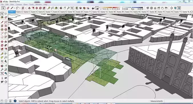 Sketchup Landscape Park E4 Free 3D model